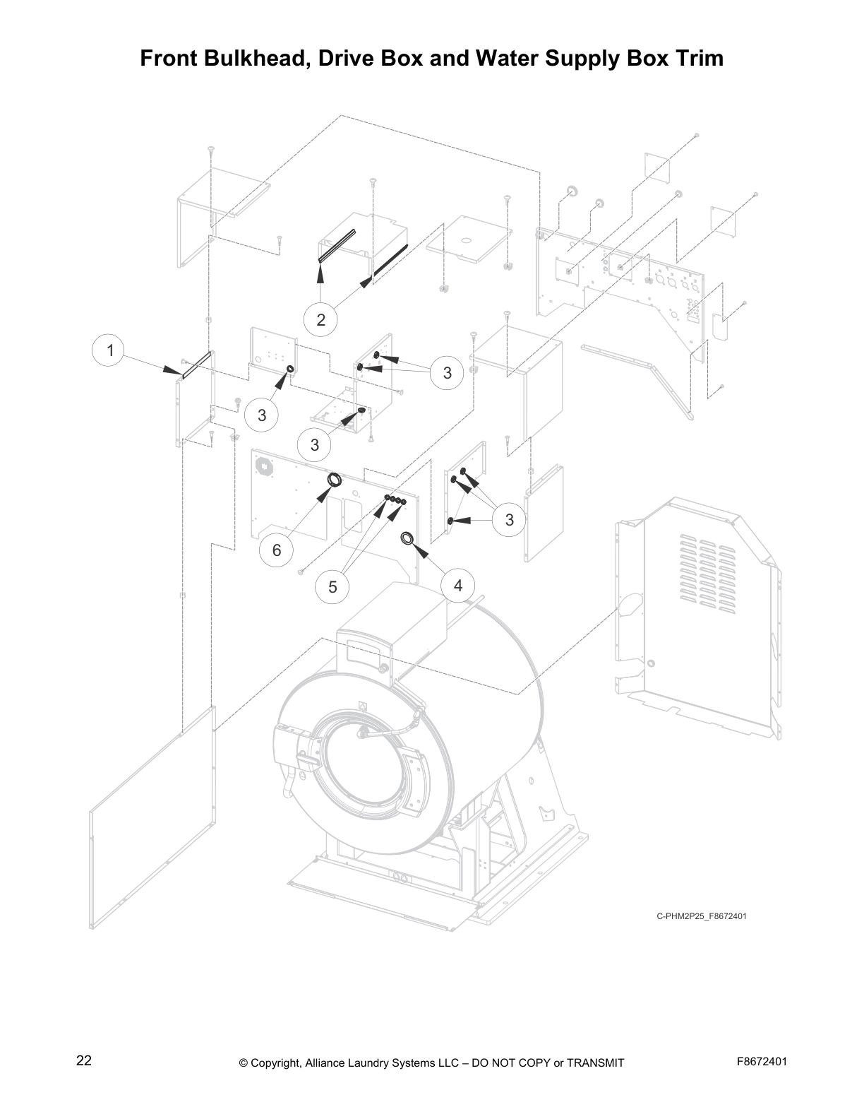 Front Bulkhead, Drive Box and Water Supply Box Trim