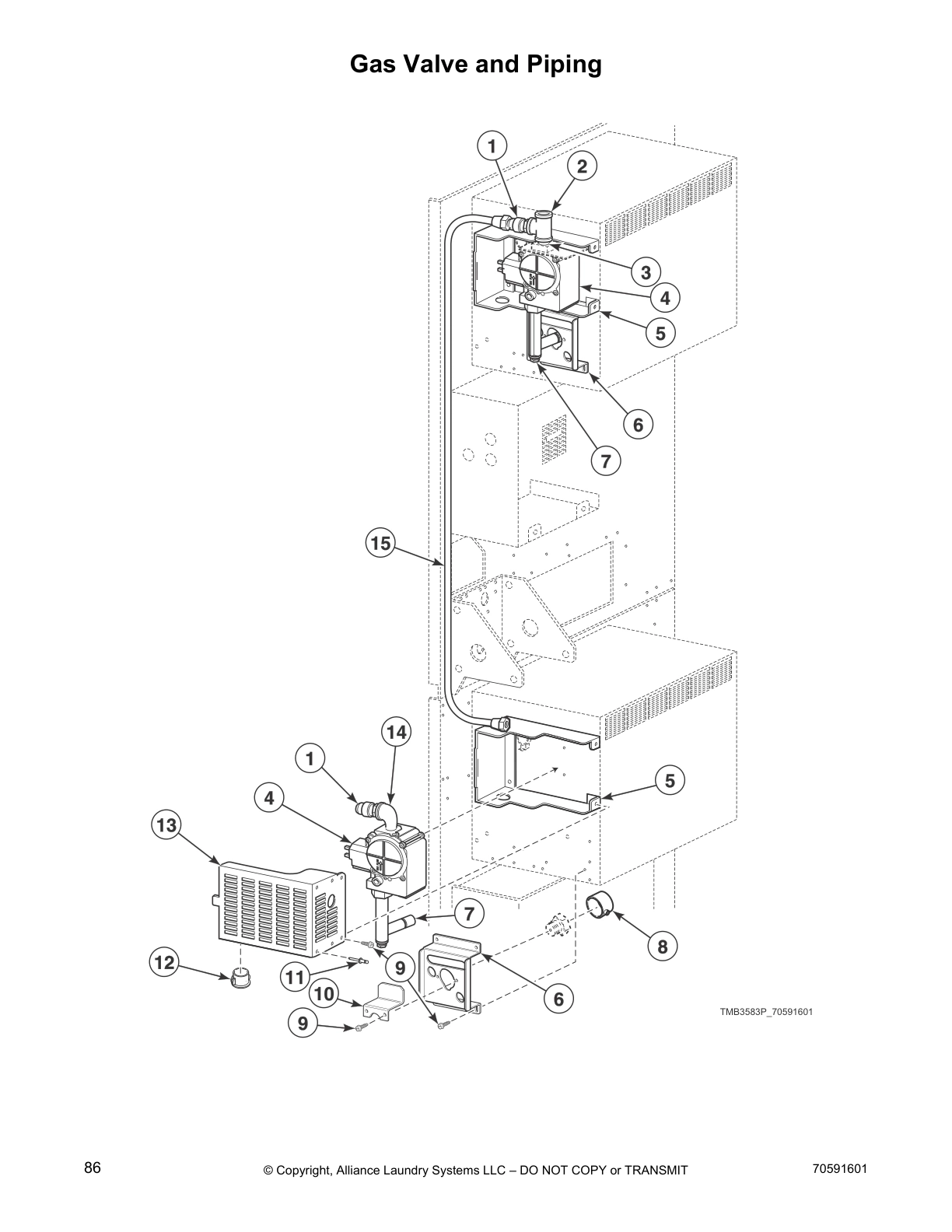 Gas Valve and Piping