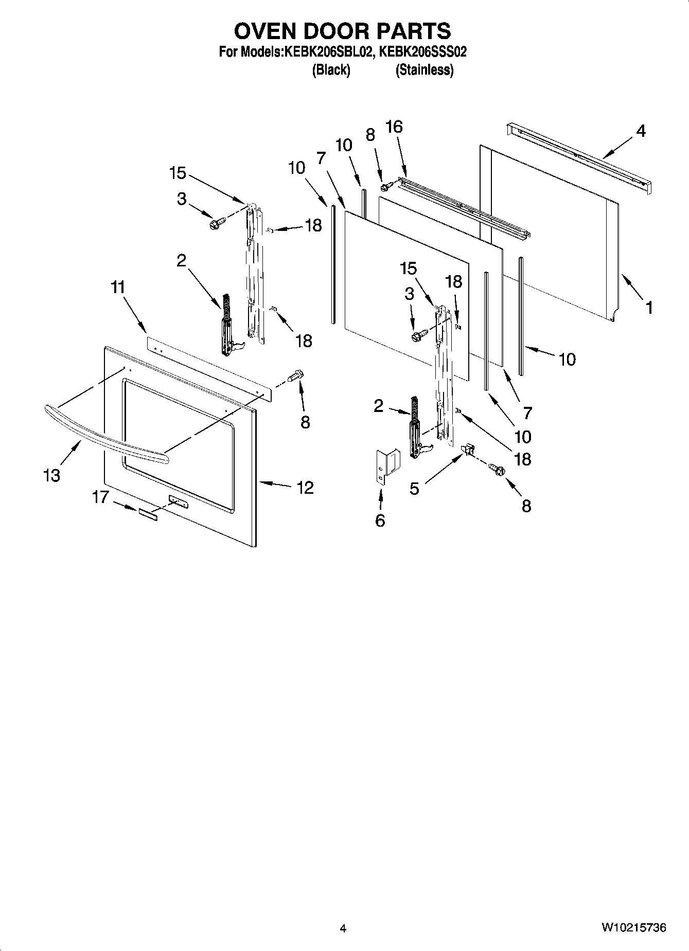 03 - OVEN DOOR PARTS