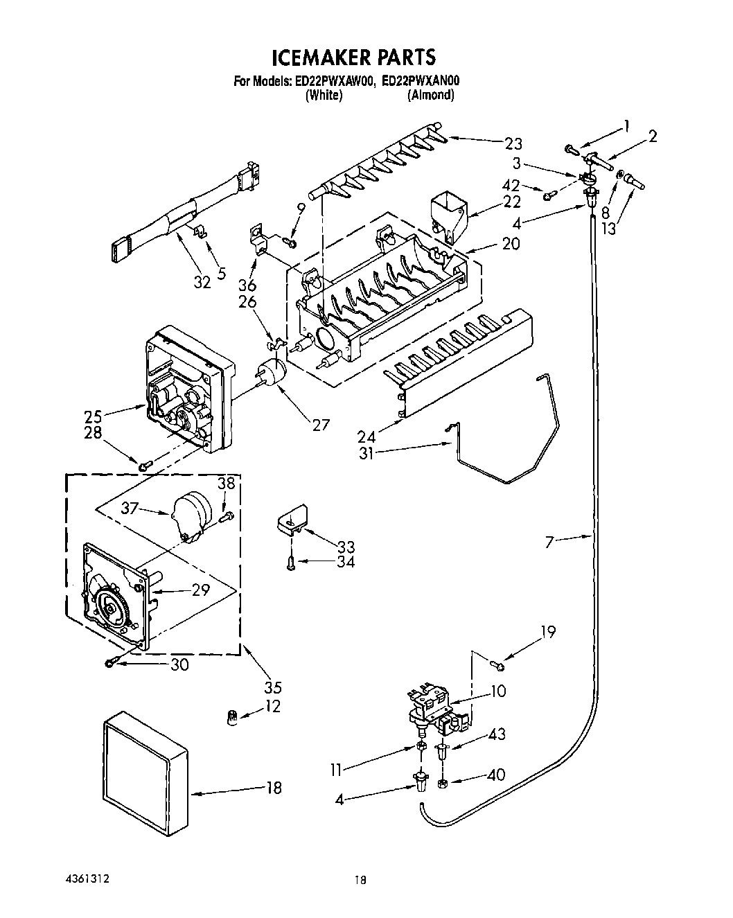 13 - ICE MAKER, LIT/OPTIONAL