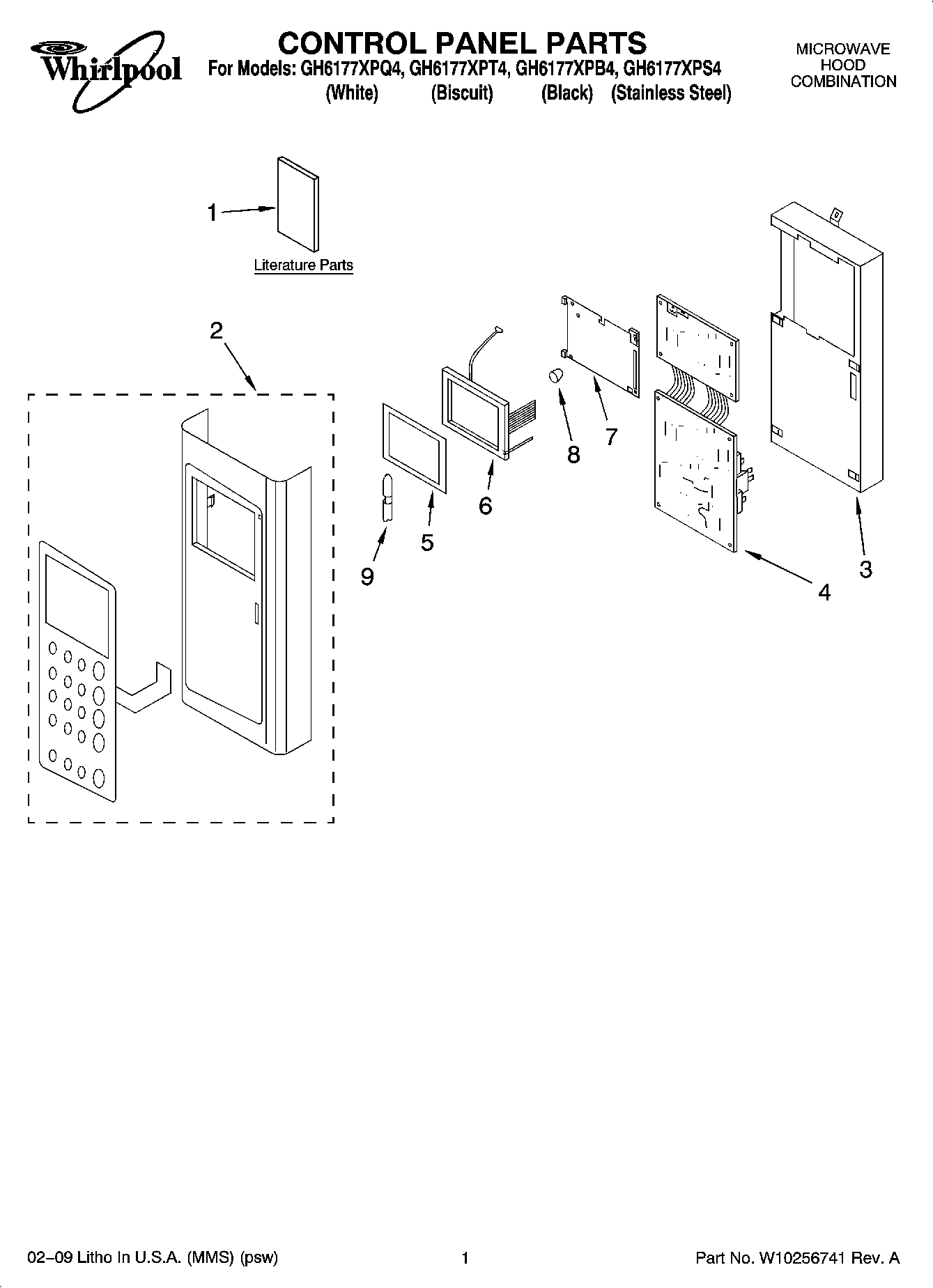 01 - CONTROL PANEL PARTS