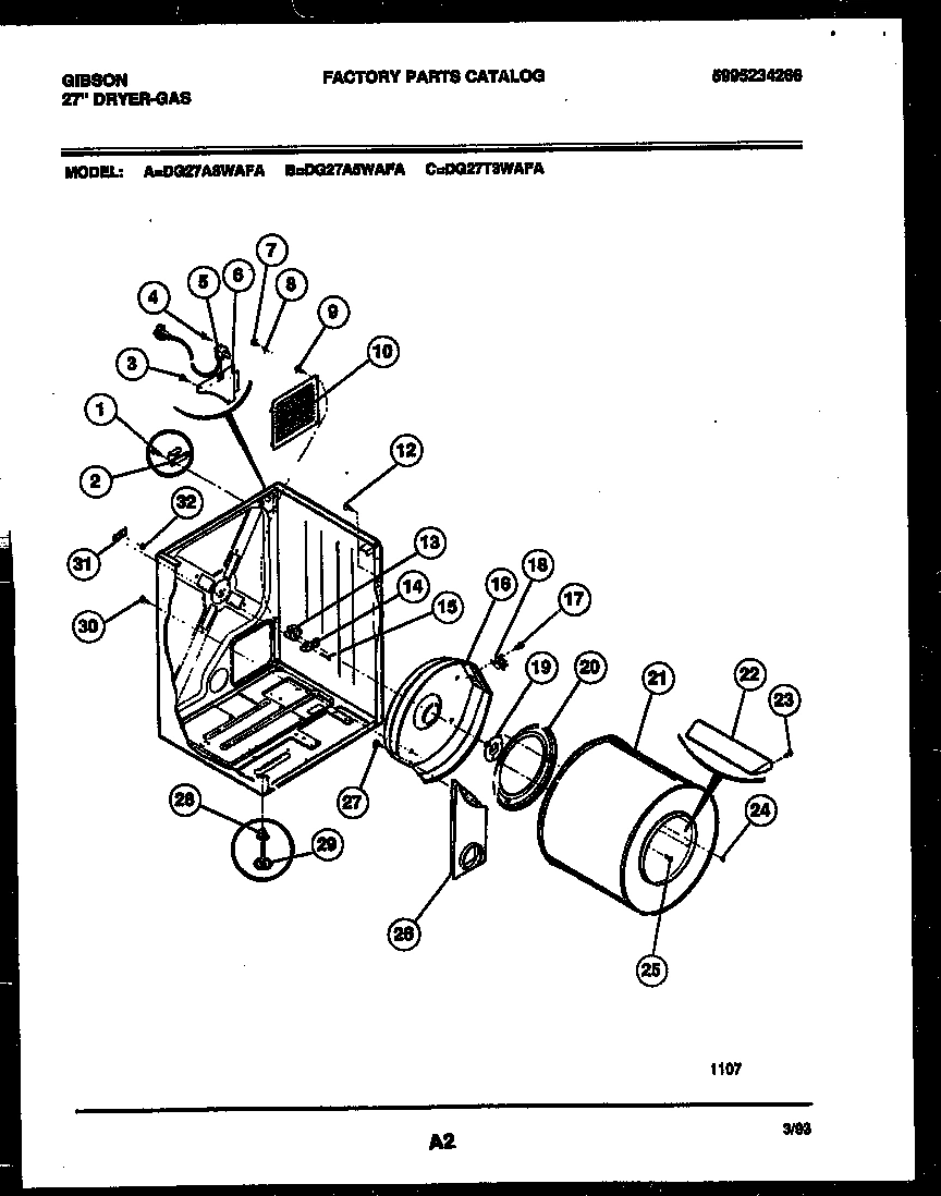 02 - CABINET AND COMPONENT PARTS