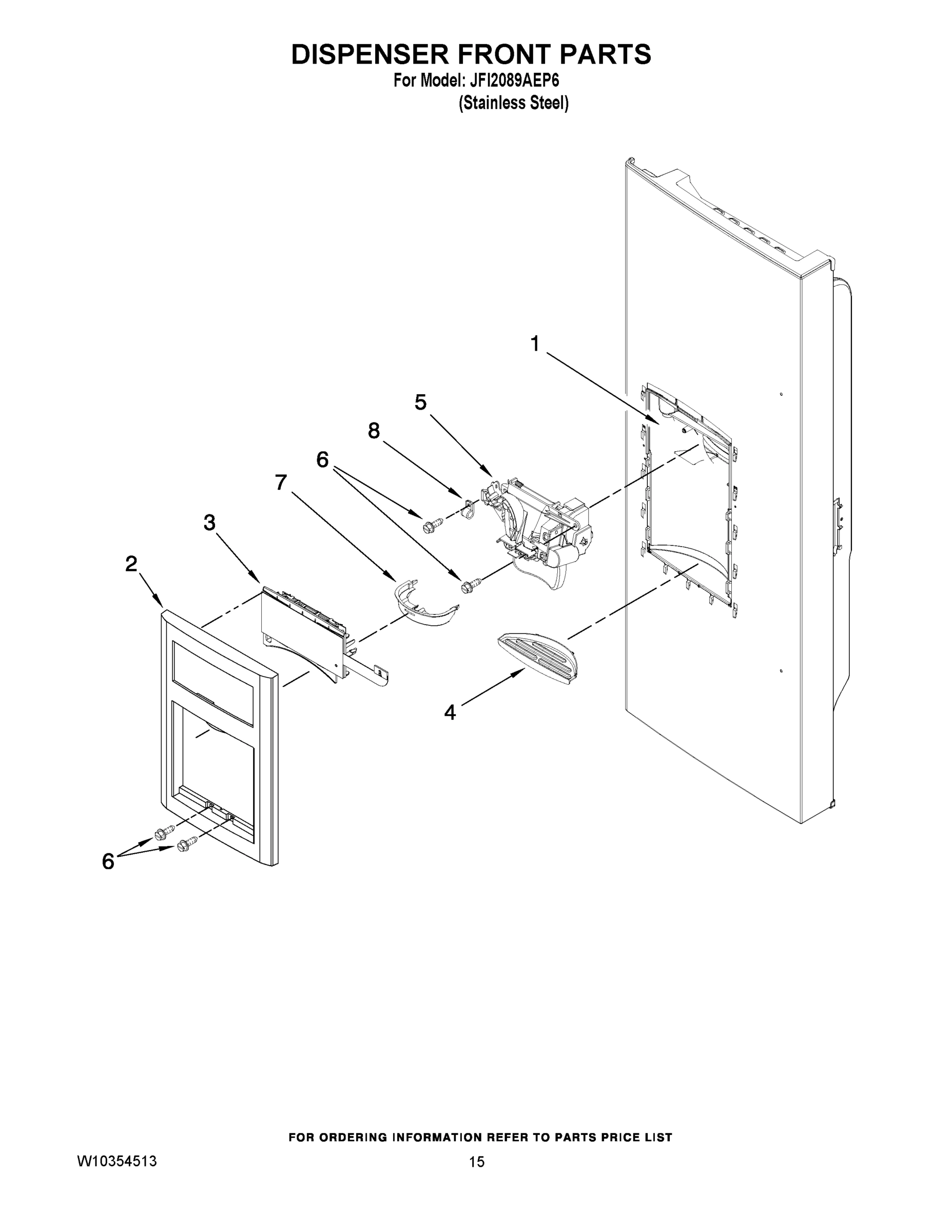 08 - DISPENSER FRONT PARTS