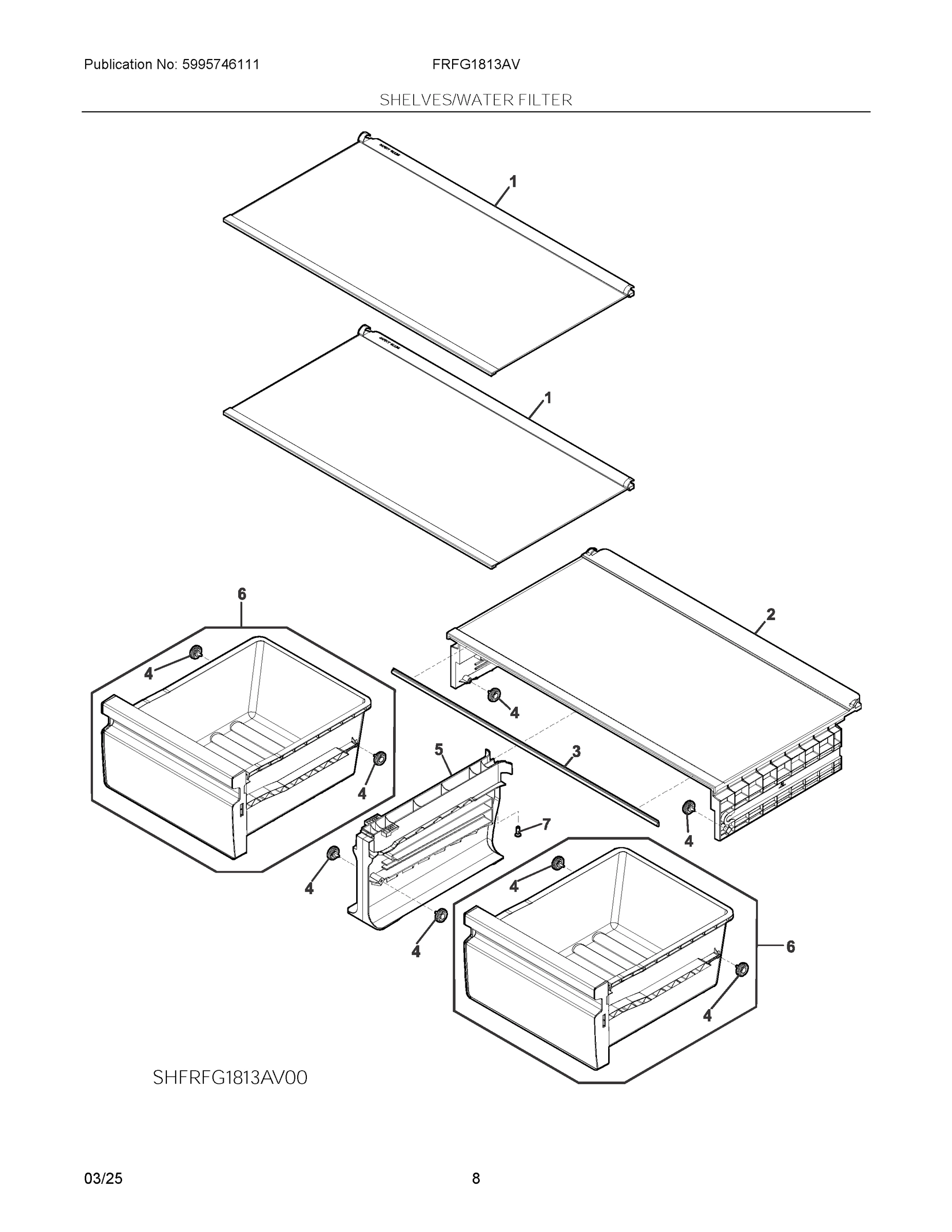 05 - SHELVES/WATER FILTER