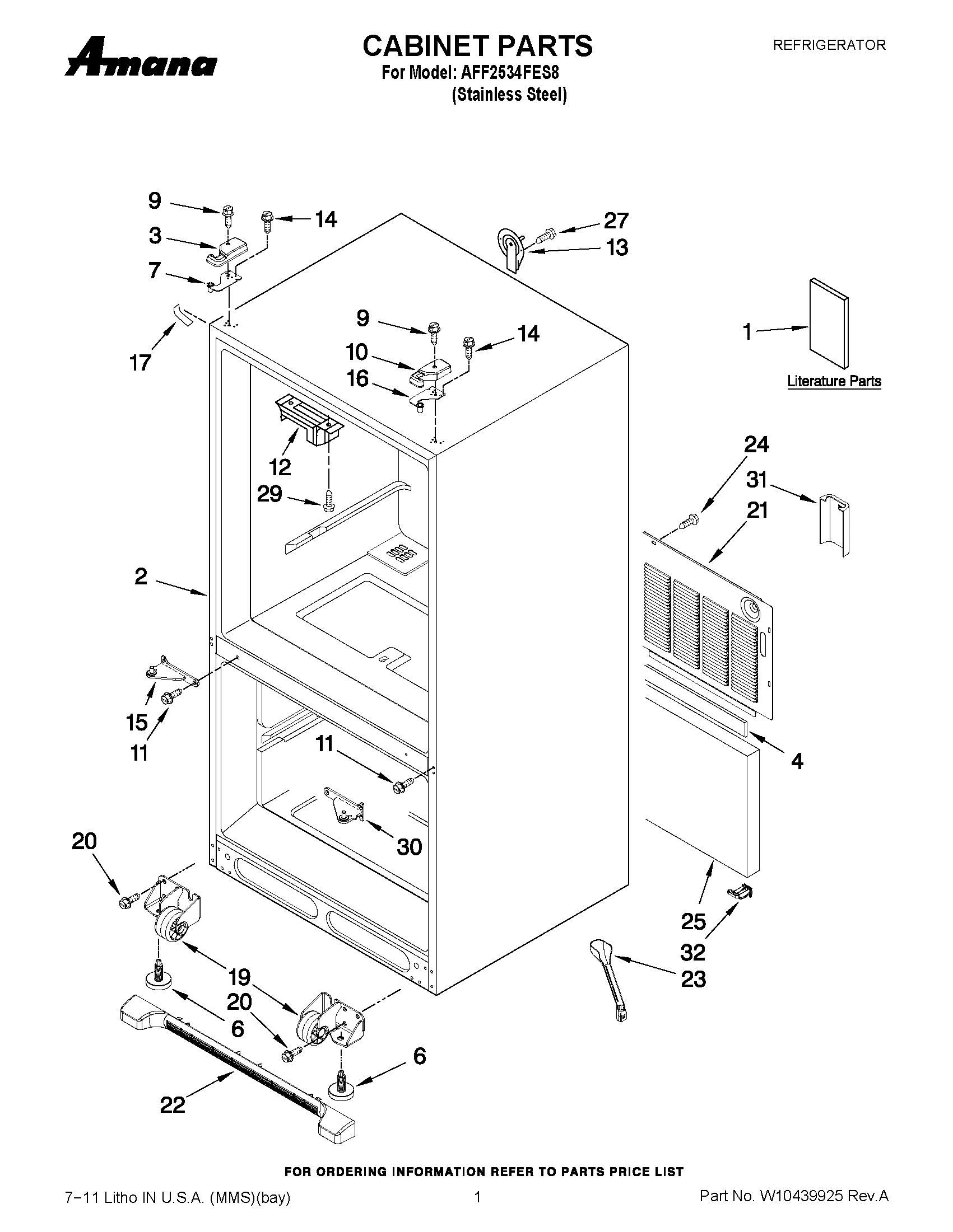 01 - CABINET PARTS