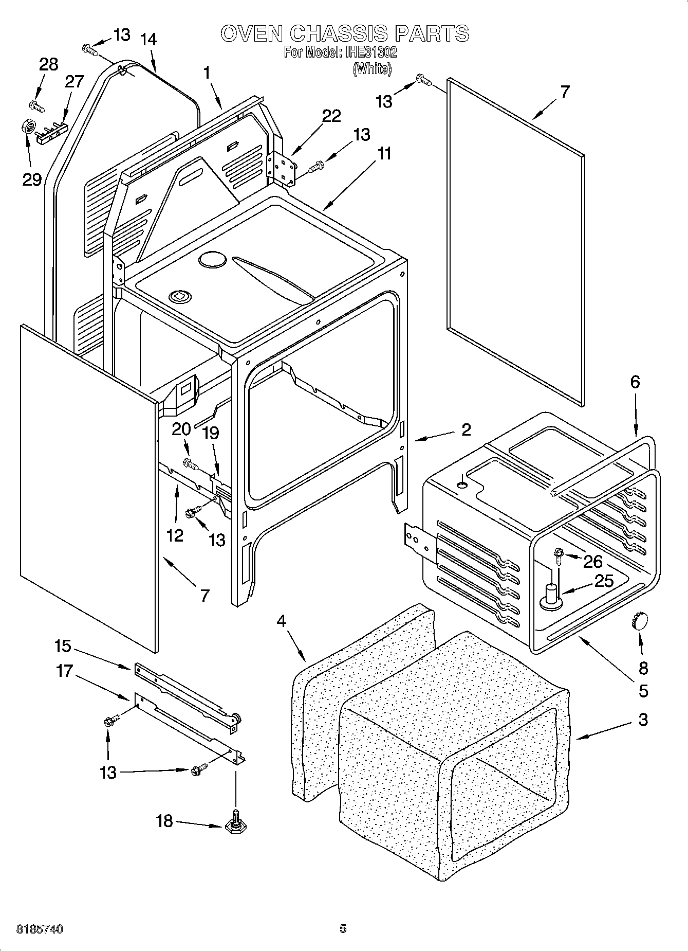 04 - OVEN CHASSIS PARTS