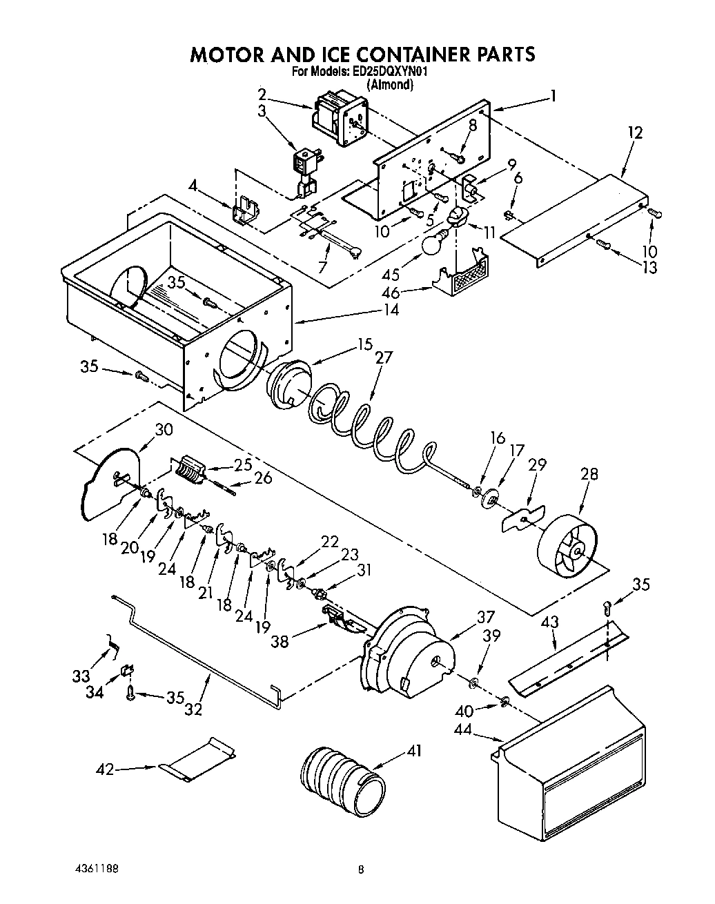06 - MOTOR AND ICE CONTAINER