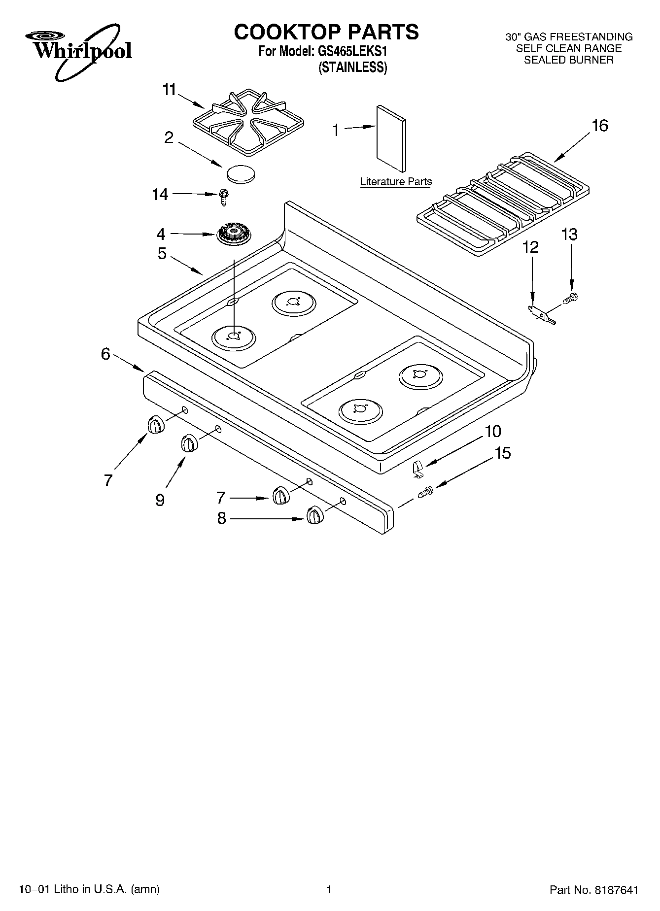 01 - COOKTOP, LITERATURE