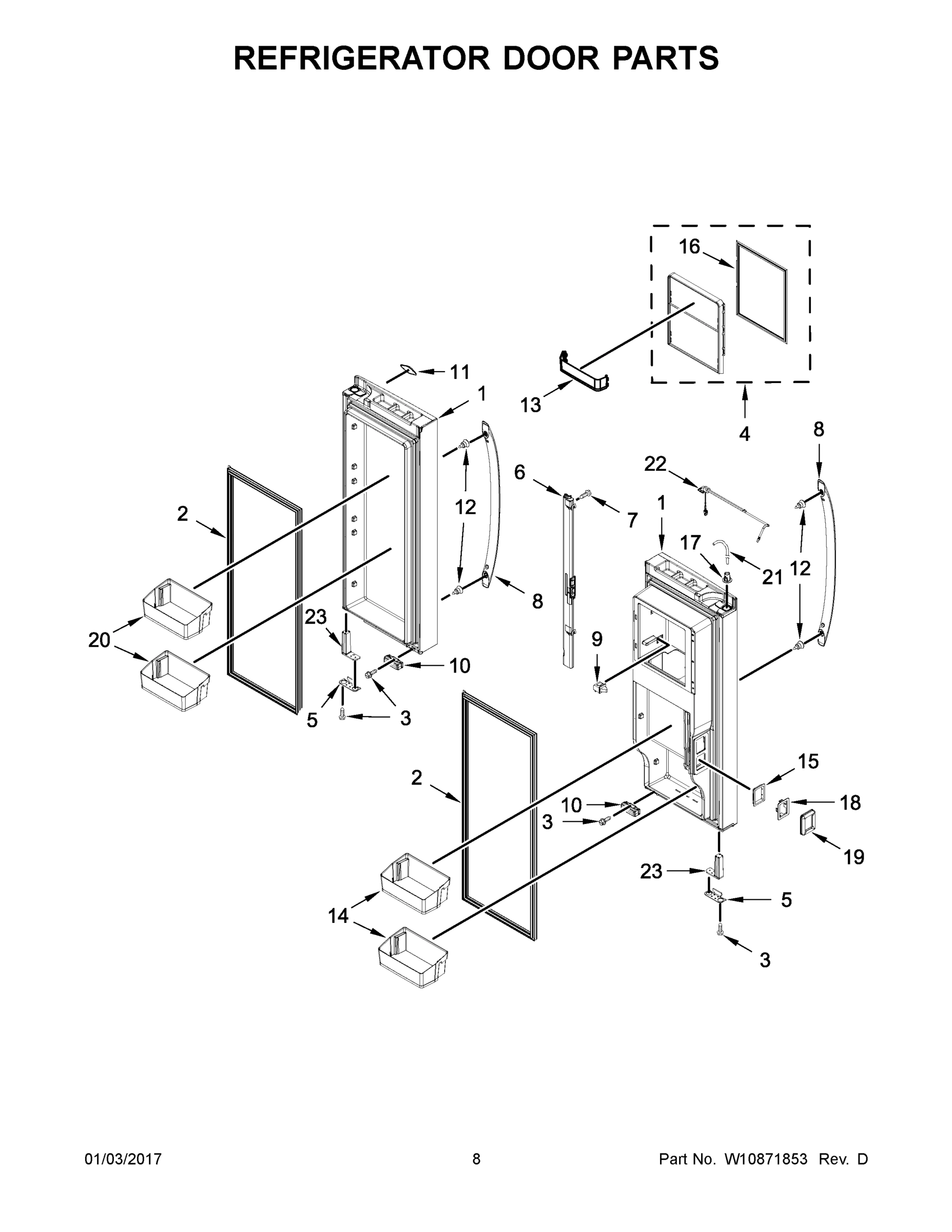 05 - REFRIGERATOR DOOR PARTS