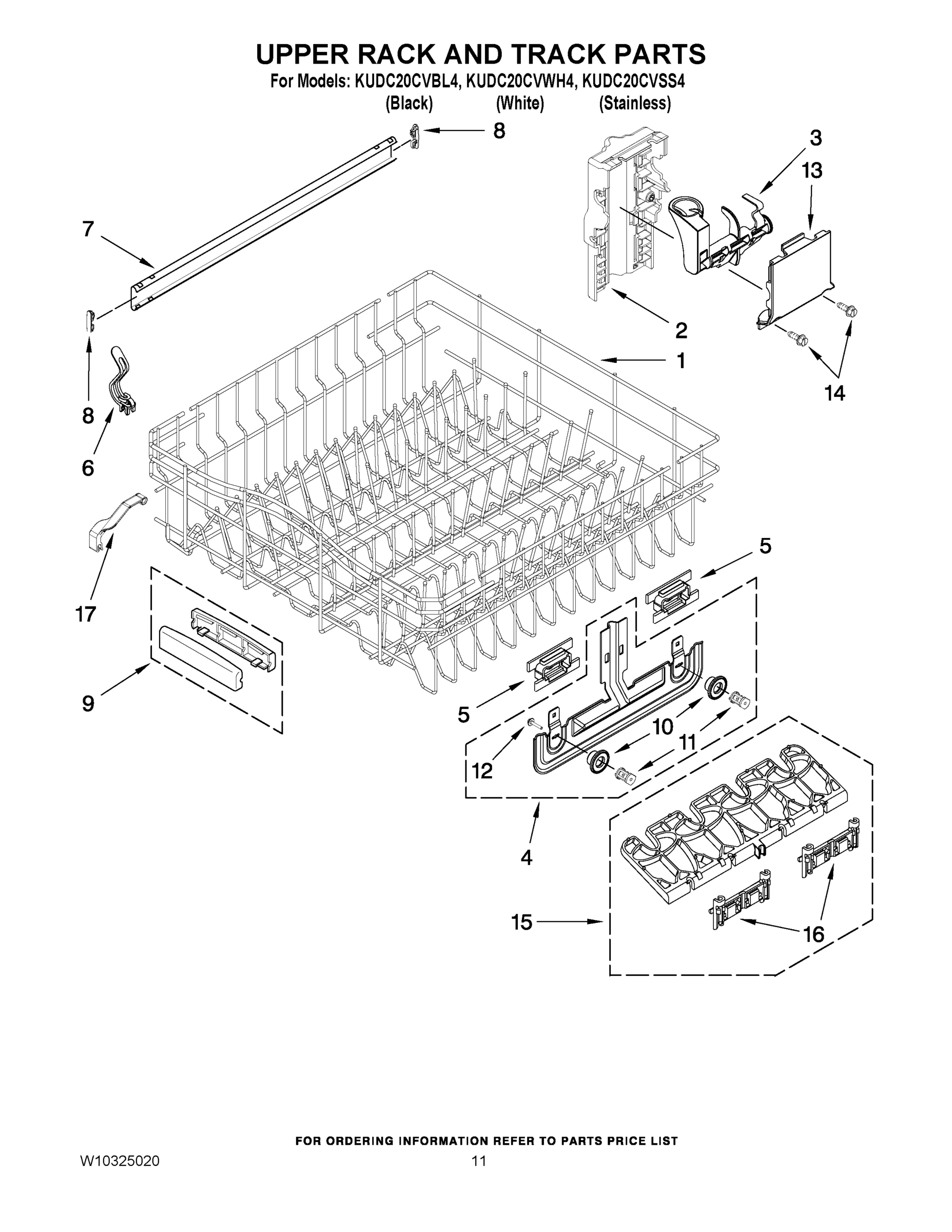 09 - UPPER RACK AND TRACK PARTS
