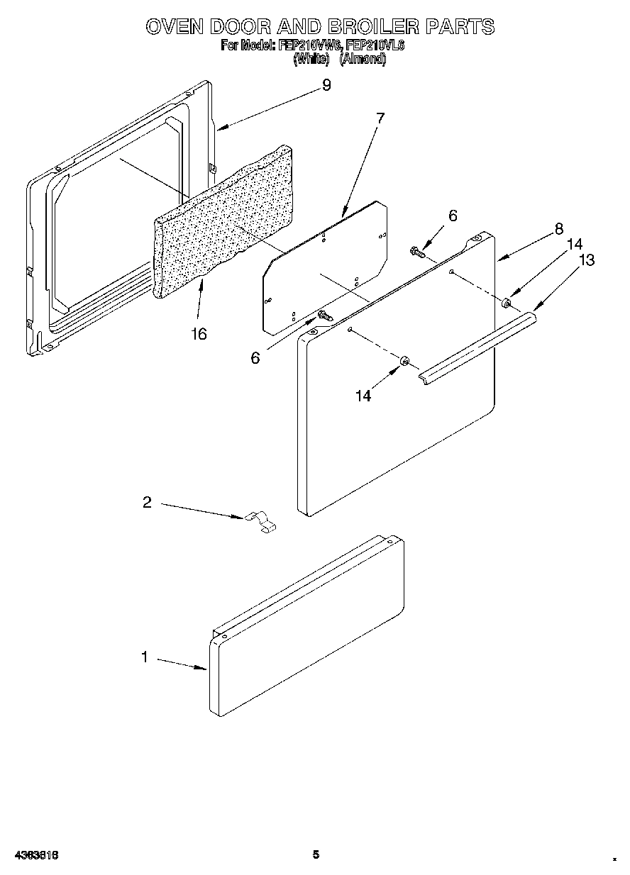 04 - OVEN DOOR AND BROILER