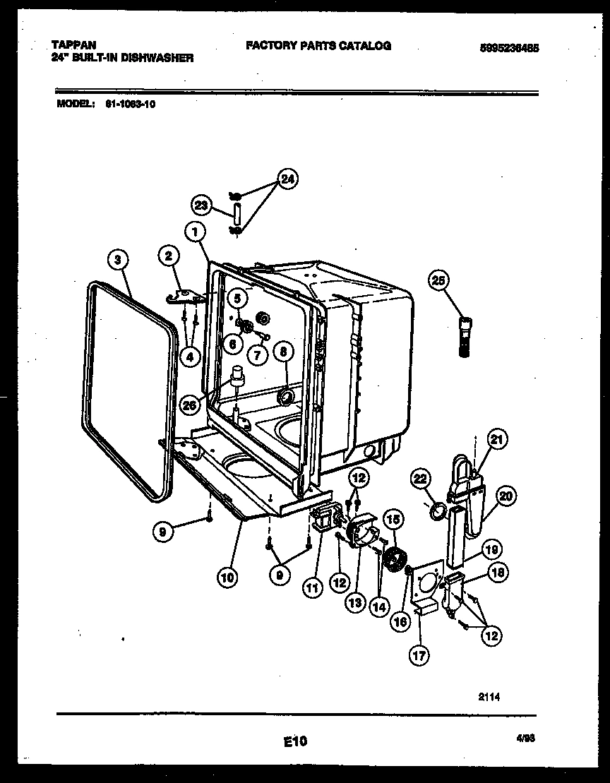 05 - TUB AND FRAME PARTS
