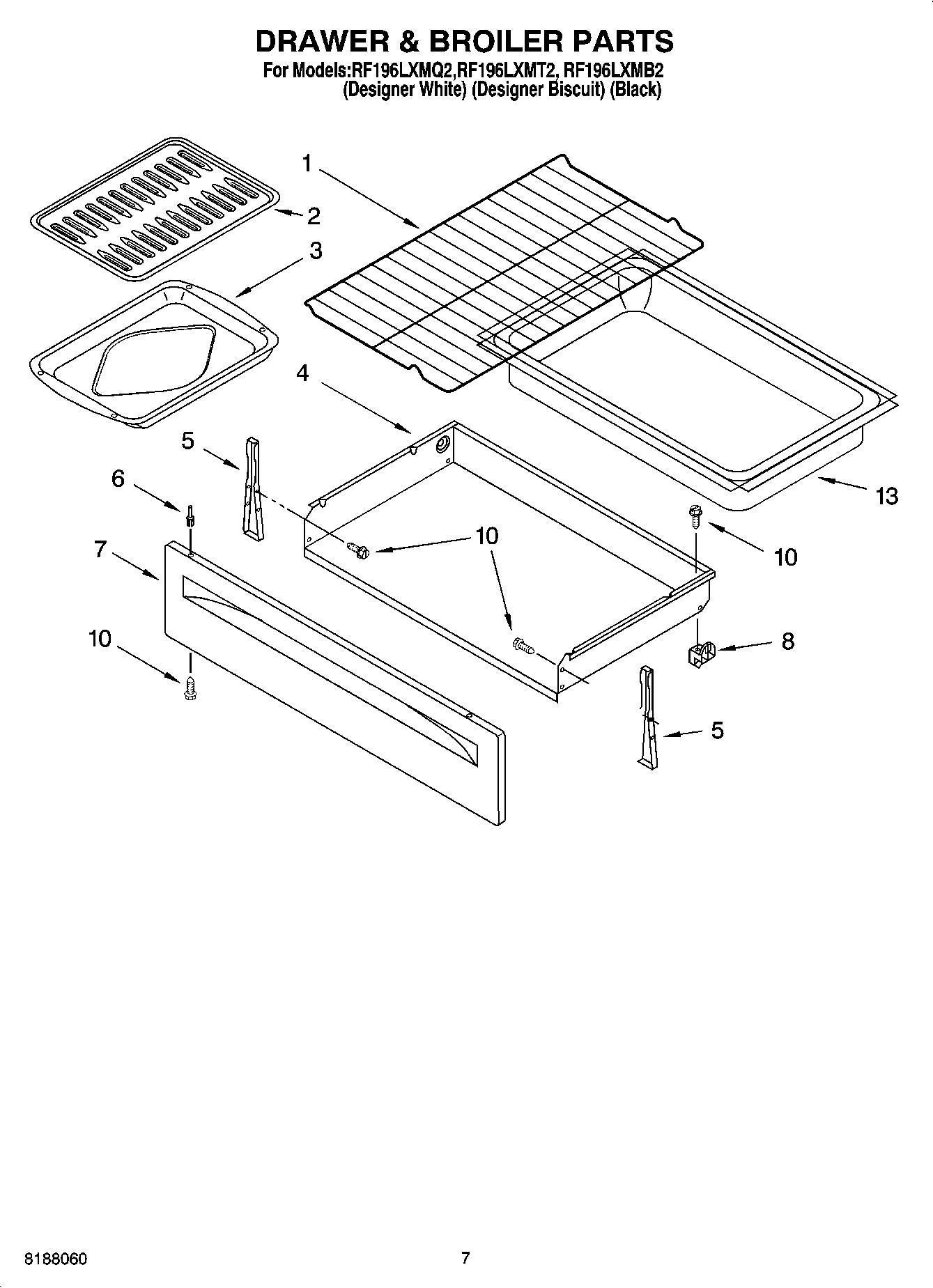 05 - DRAWER & BROILER PARTS, OPTIONAL PARTS
