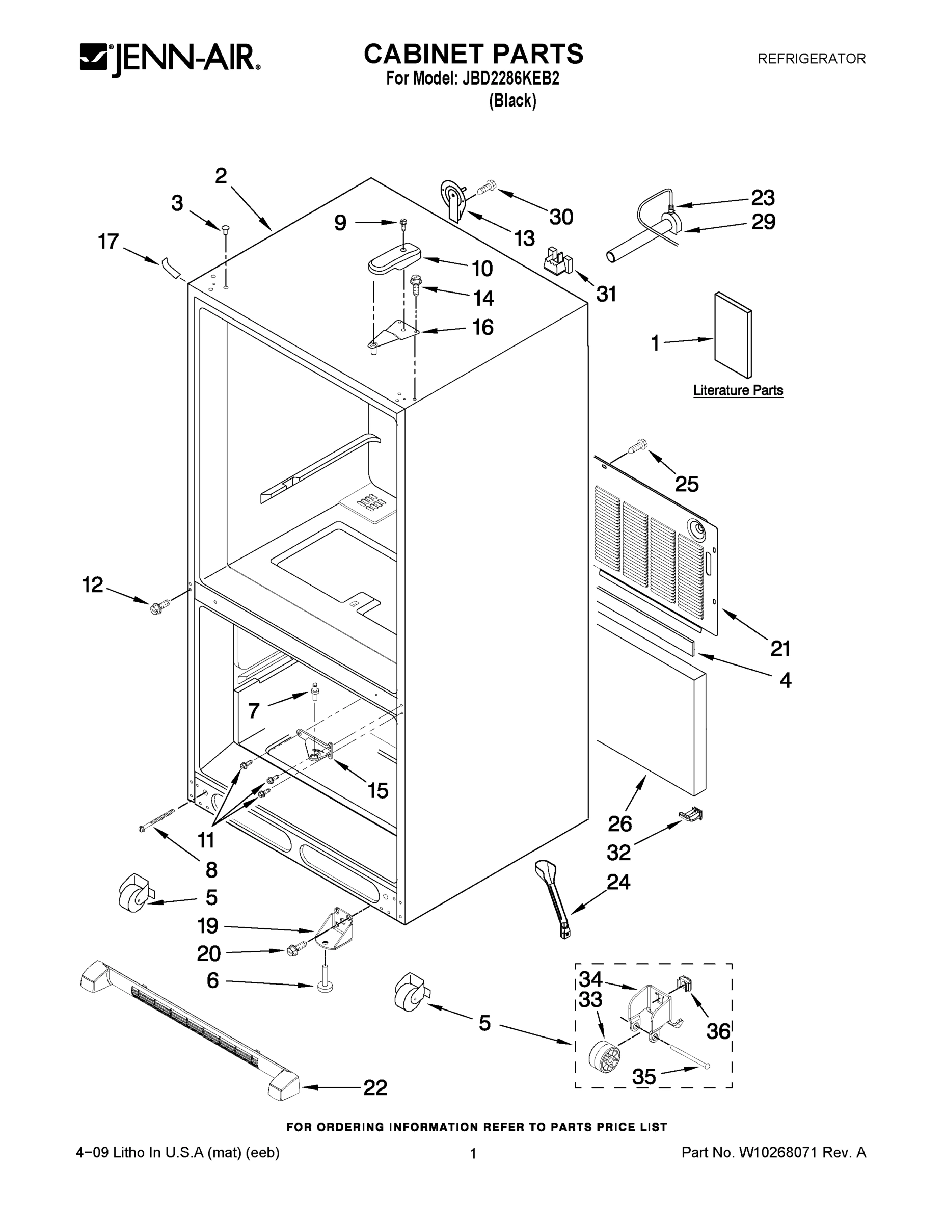 01 - CABINET PARTS