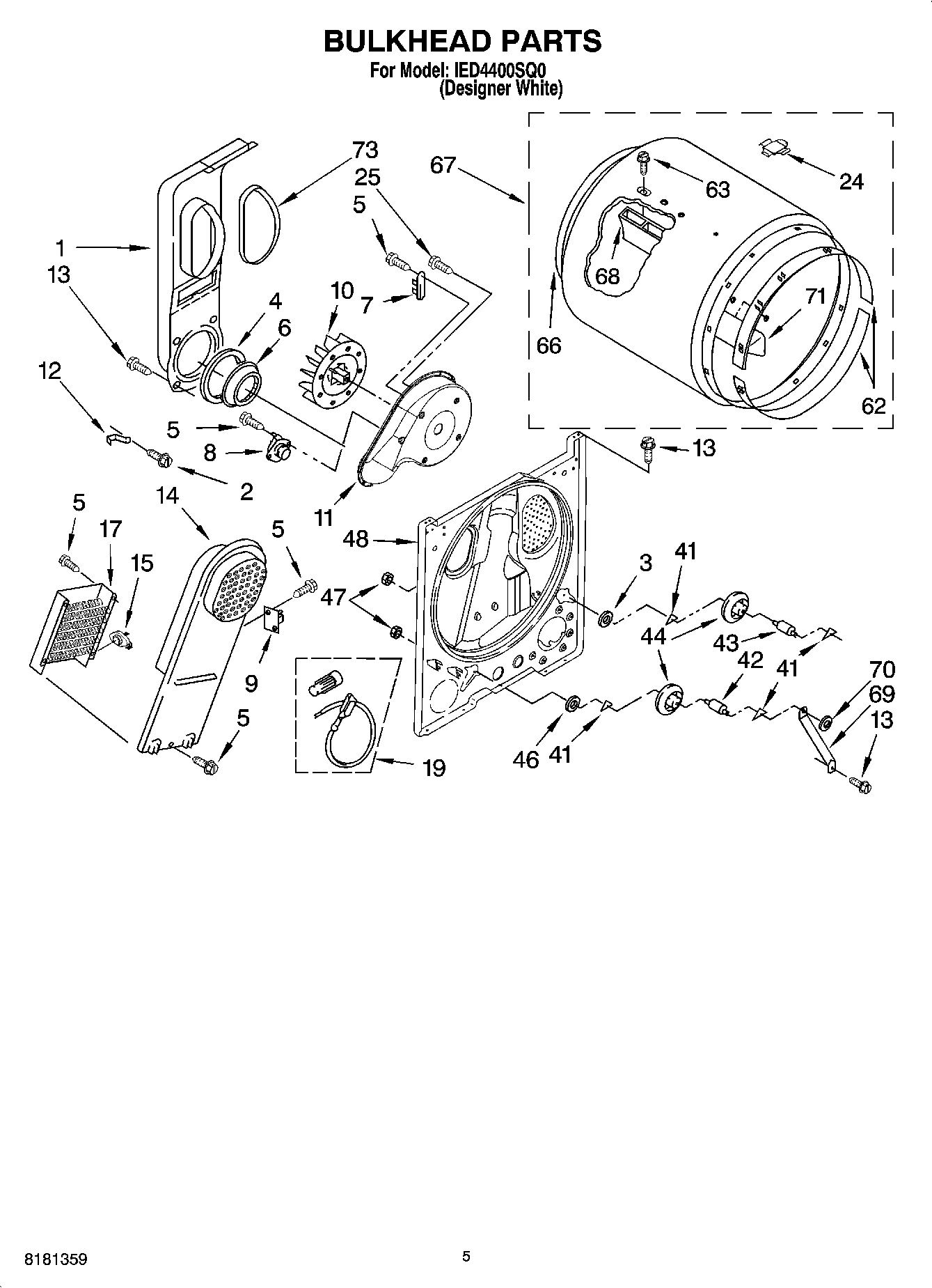 03 - BULKHEAD PARTS, OPTIONAL PARTS (NOT INCLUDED)