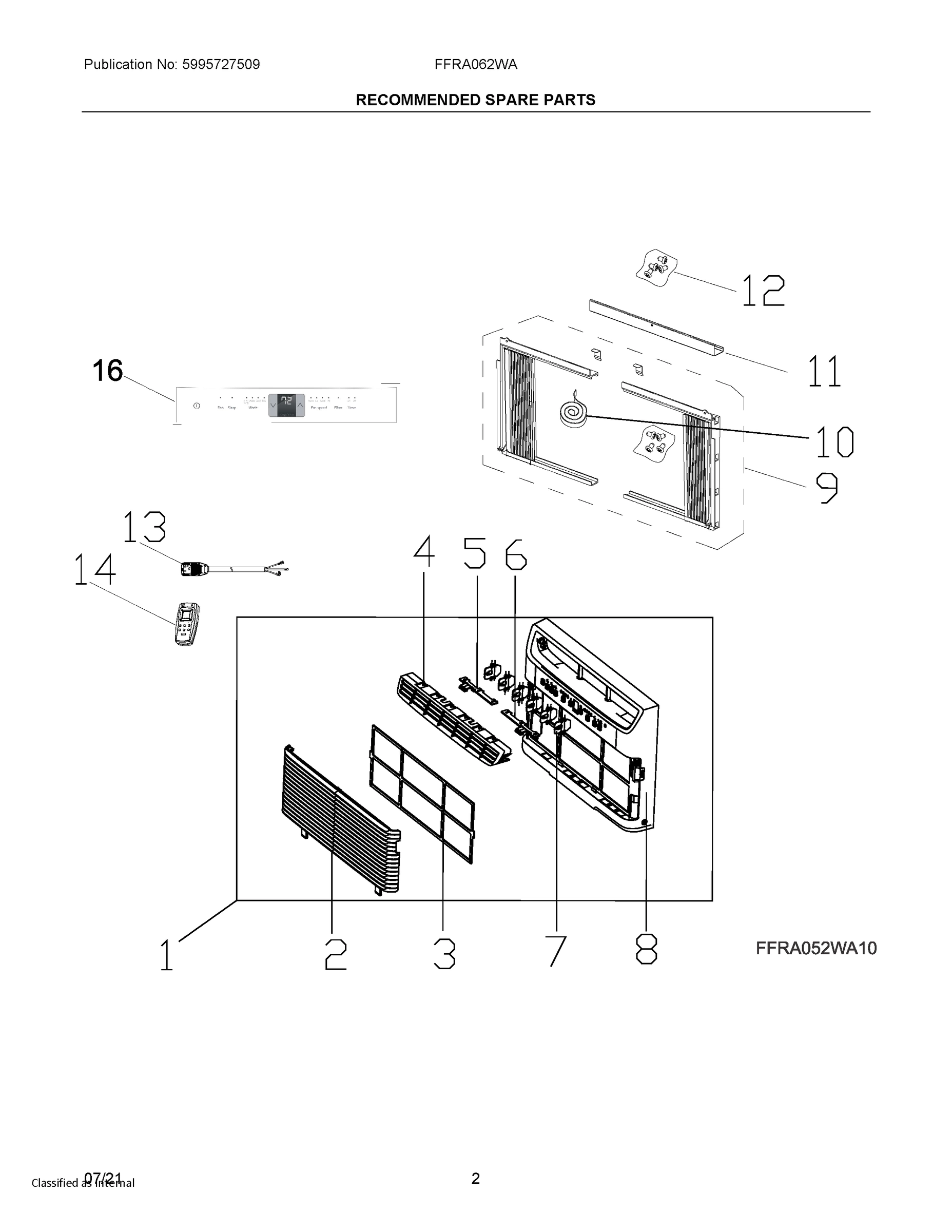 02 - RECOMMENDED SPARE PARTS