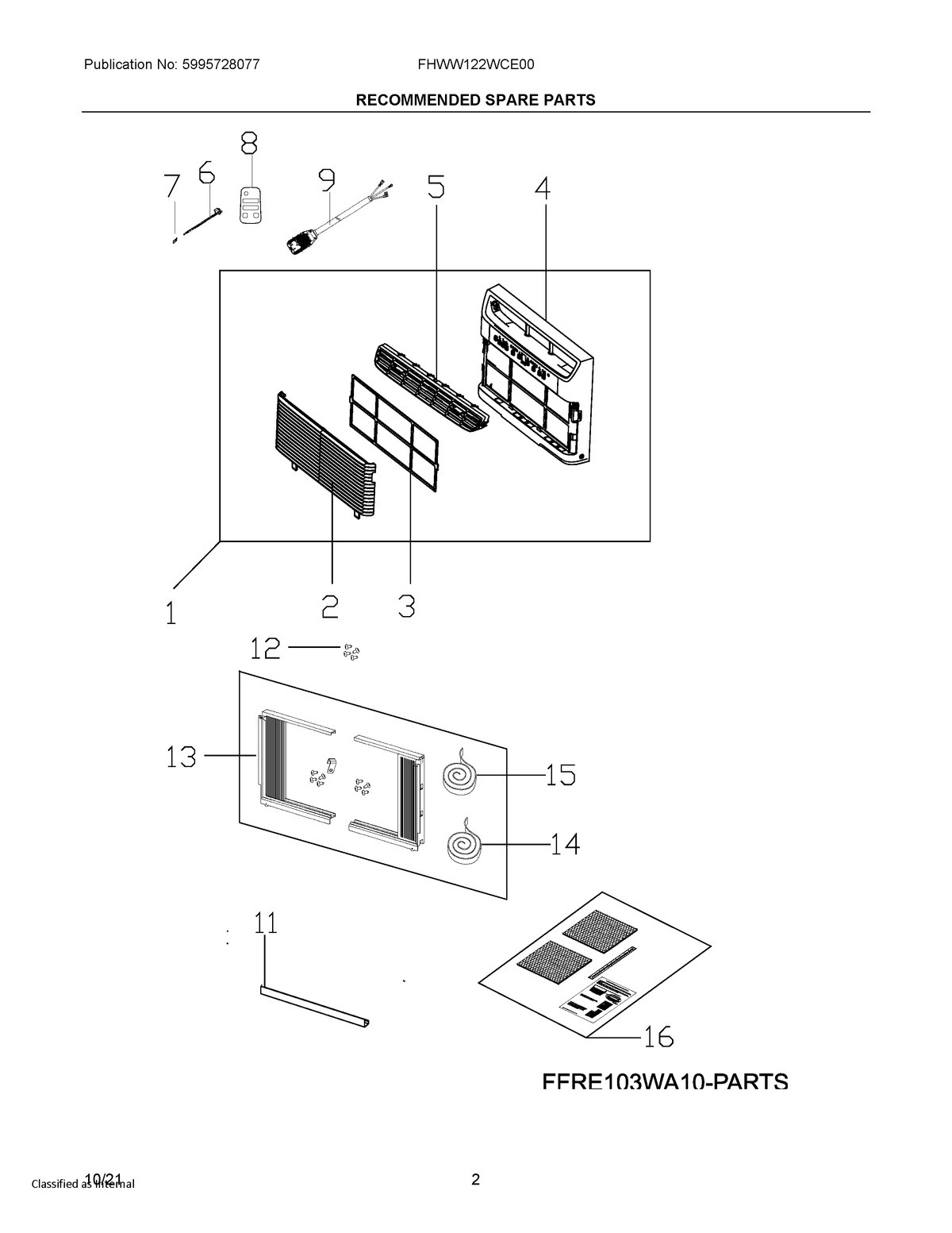02 - RECOMMENDED SPARE PARTS