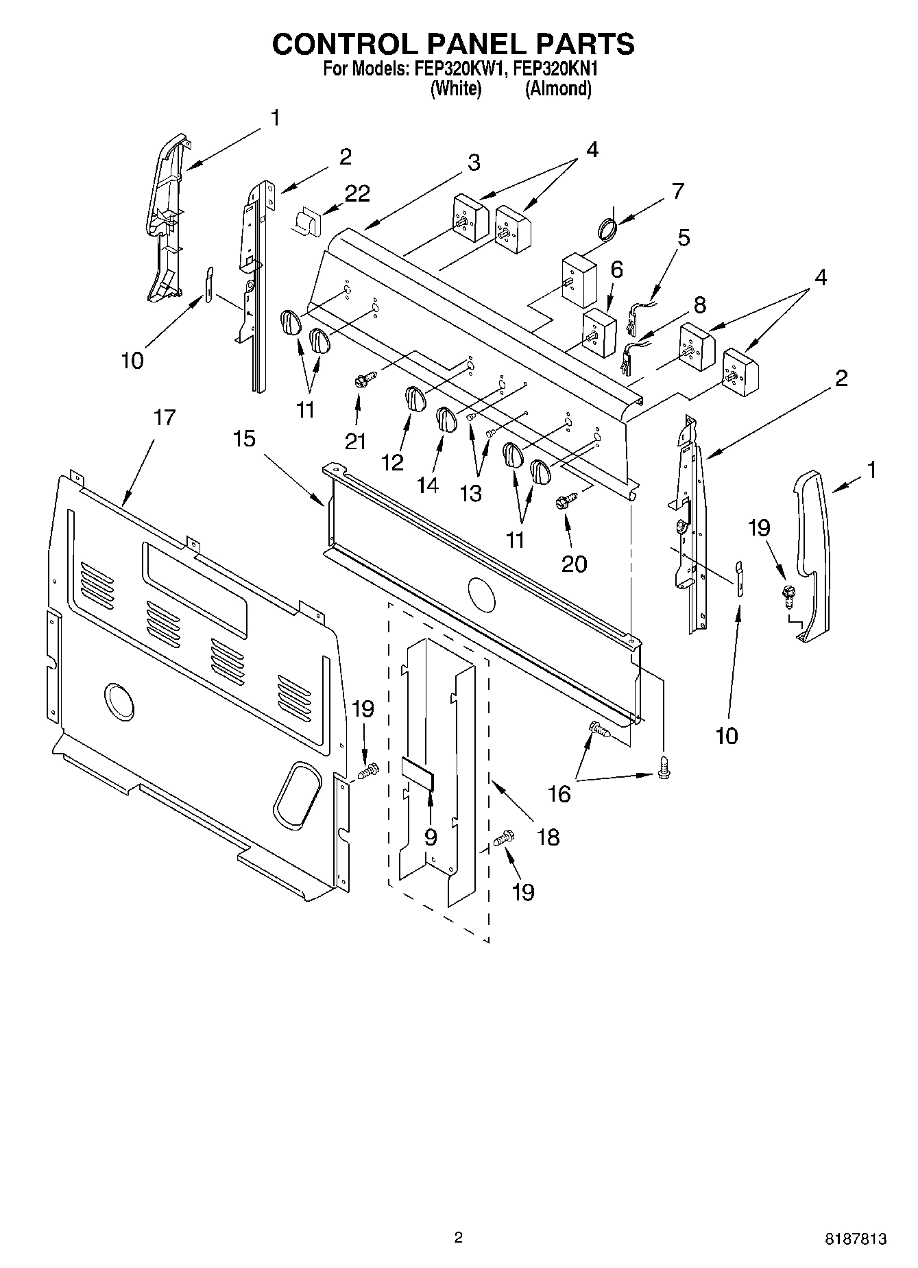 02 - CONTROL PANEL PARTS