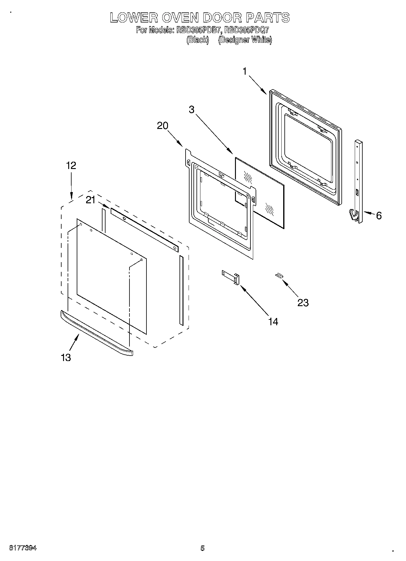 03 - LOWER OVEN DOOR