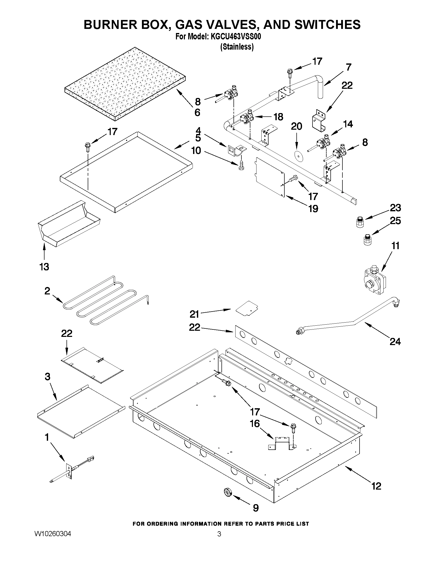 02 - BURNER BOX, GAS VALVES, AND SWITCHES