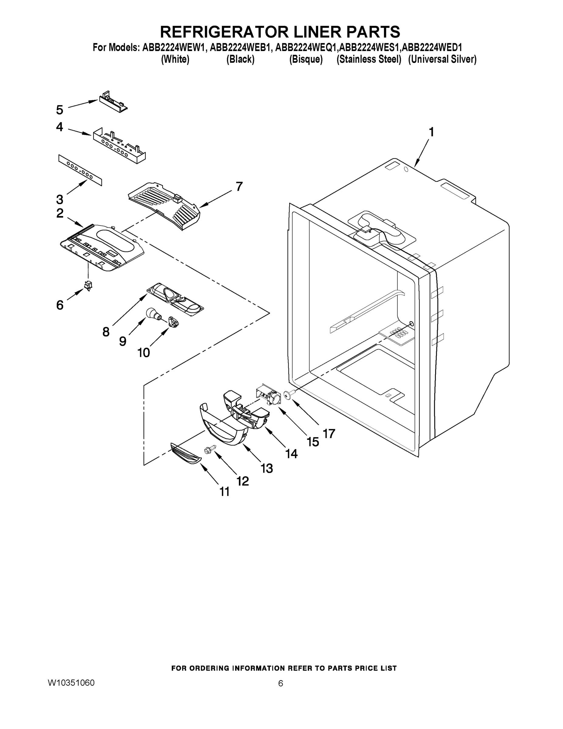 04 - REFRIGERATOR LINER PARTS