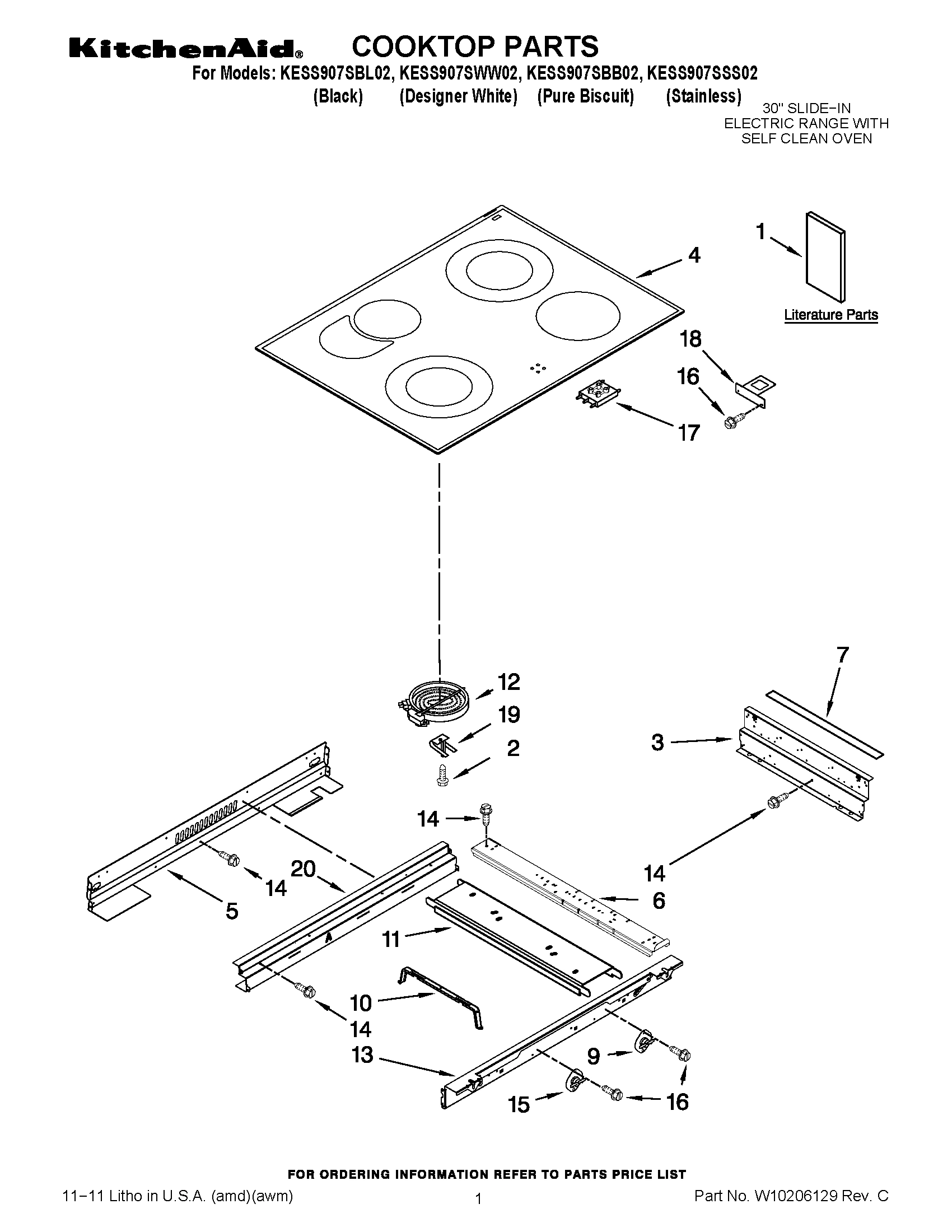 01 - COOKTOP PARTS