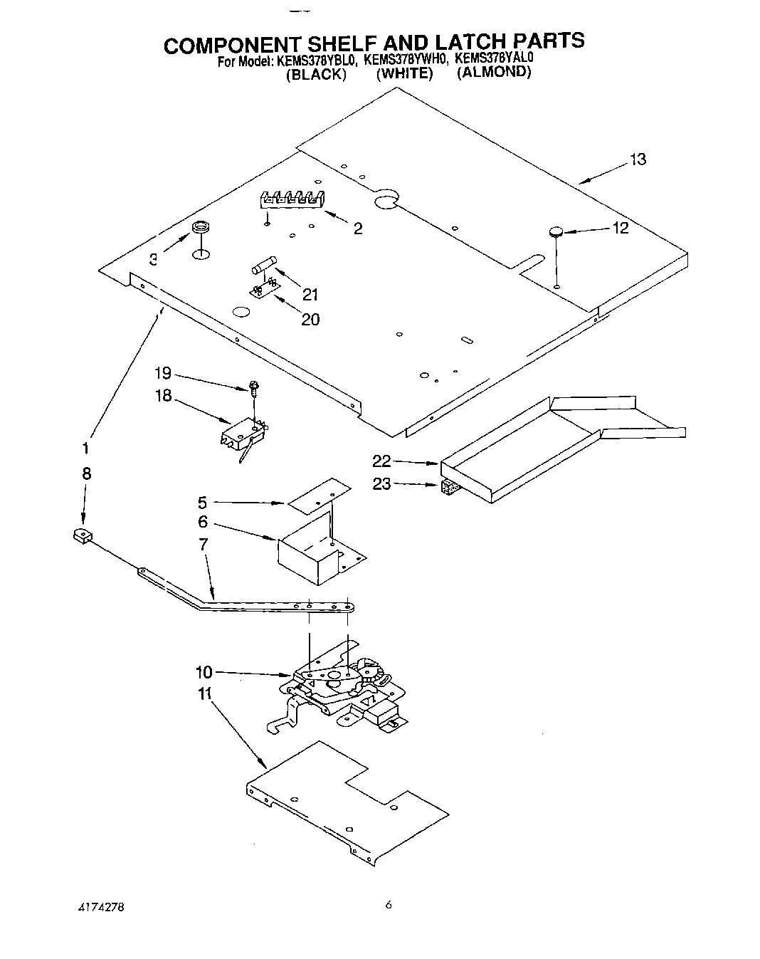 05 - COMPONENT SHELF AND LATCH