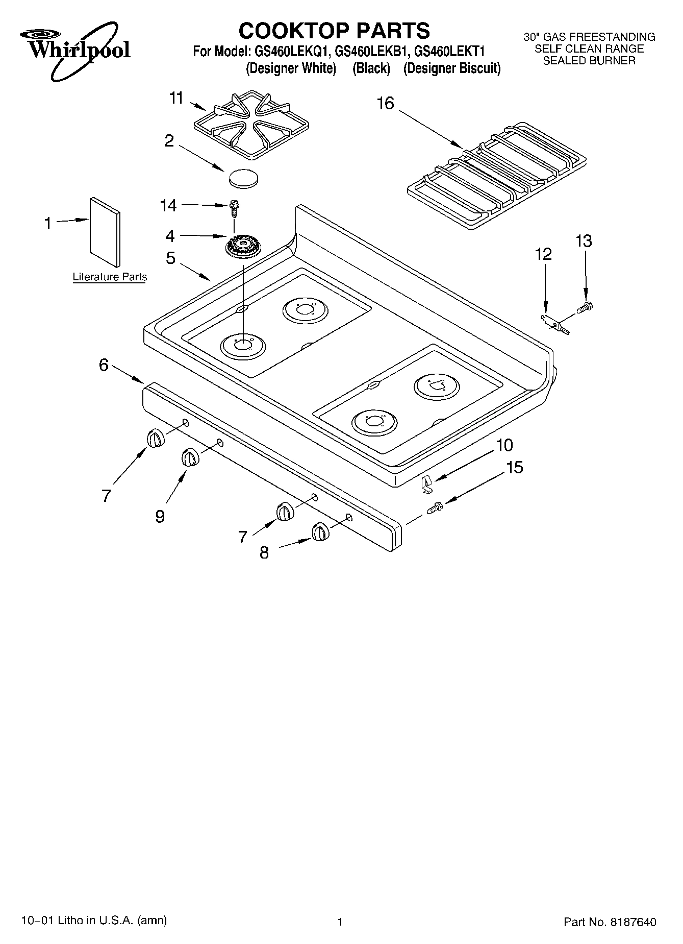 01 - COOKTOP, LITERATURE