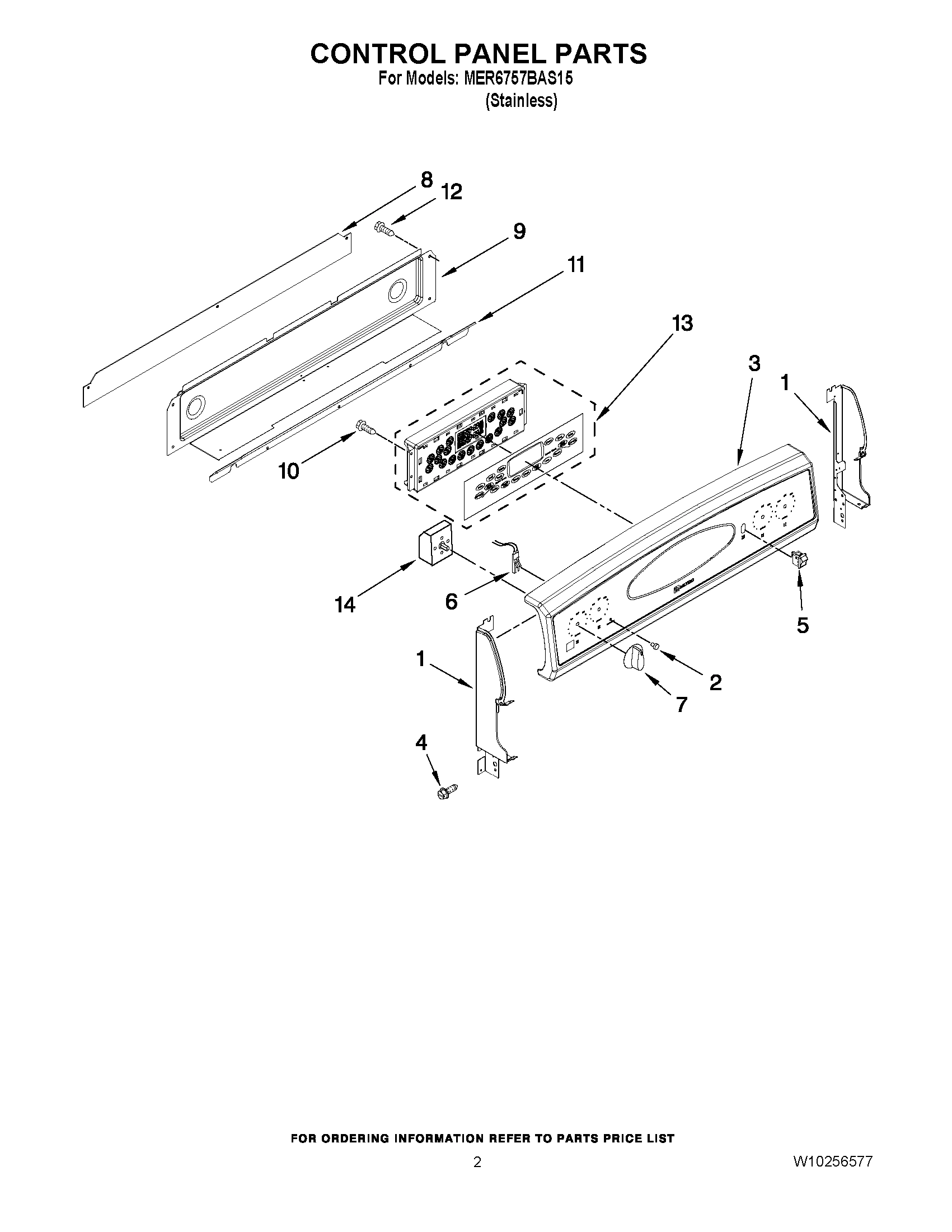 02 - CONTROL PANEL PARTS