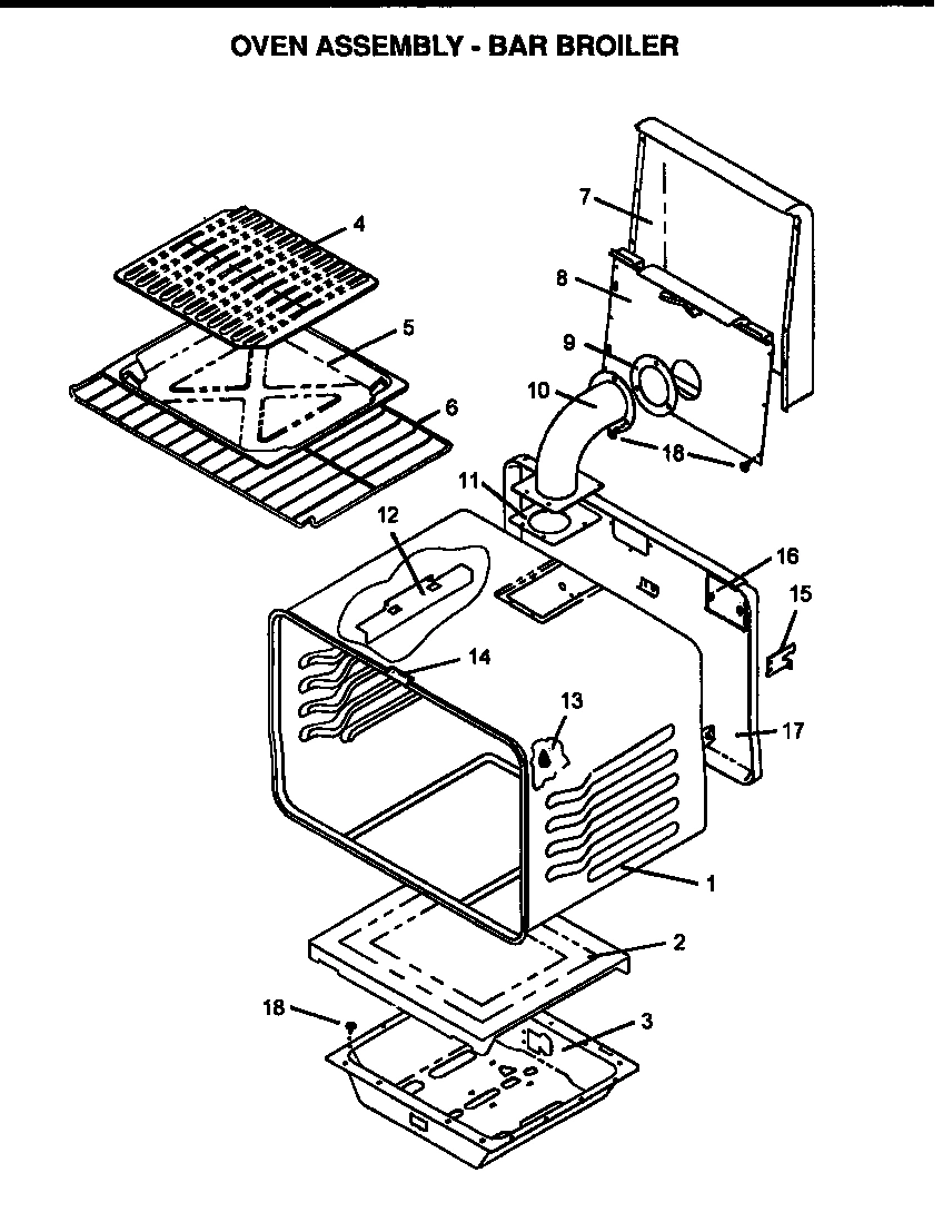 05 - OVEN ASSY - BAR BROILER