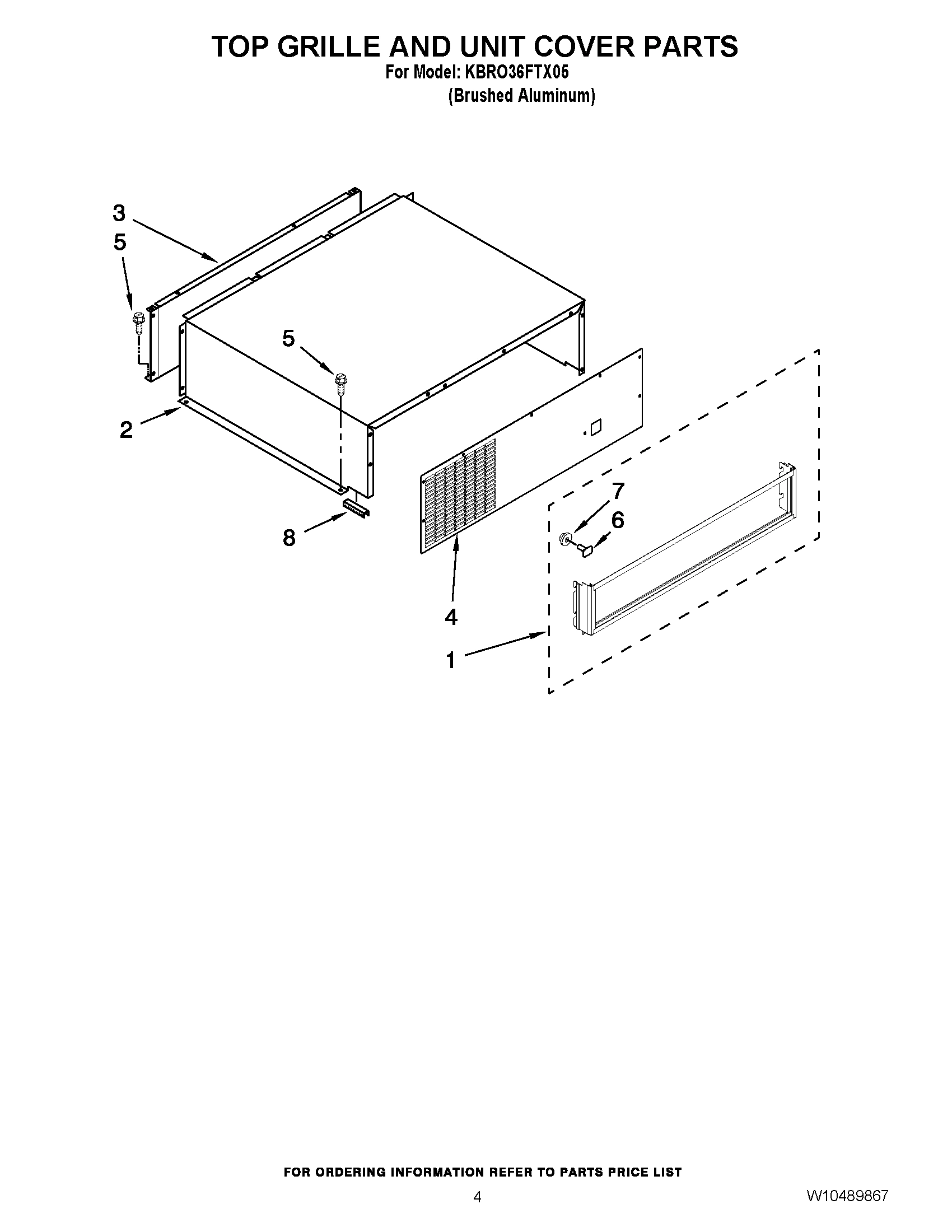 03 - TOP GRILLE AND UNIT COVER PARTS