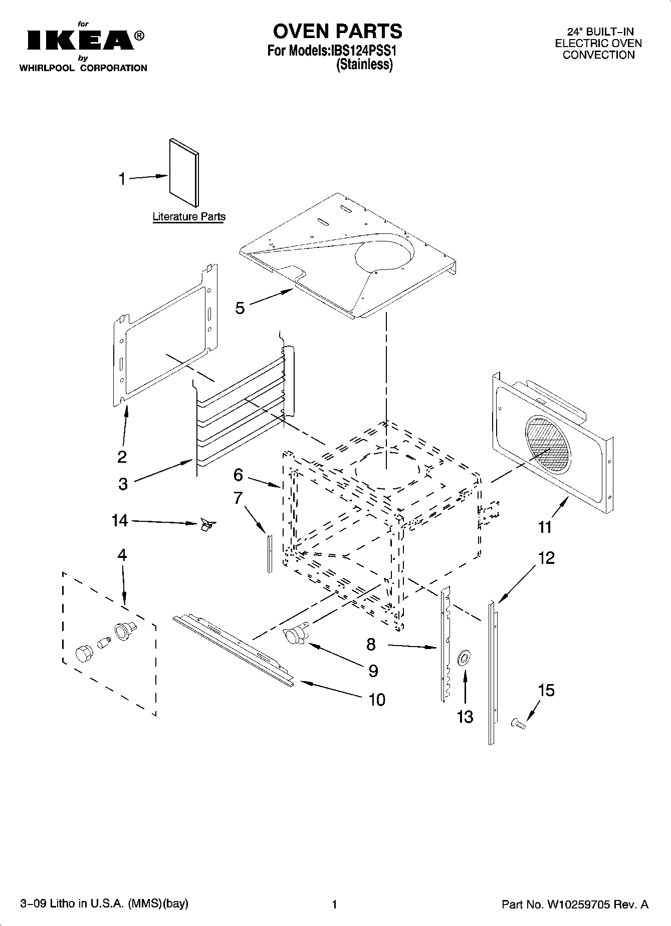 01 - OVEN PARTS