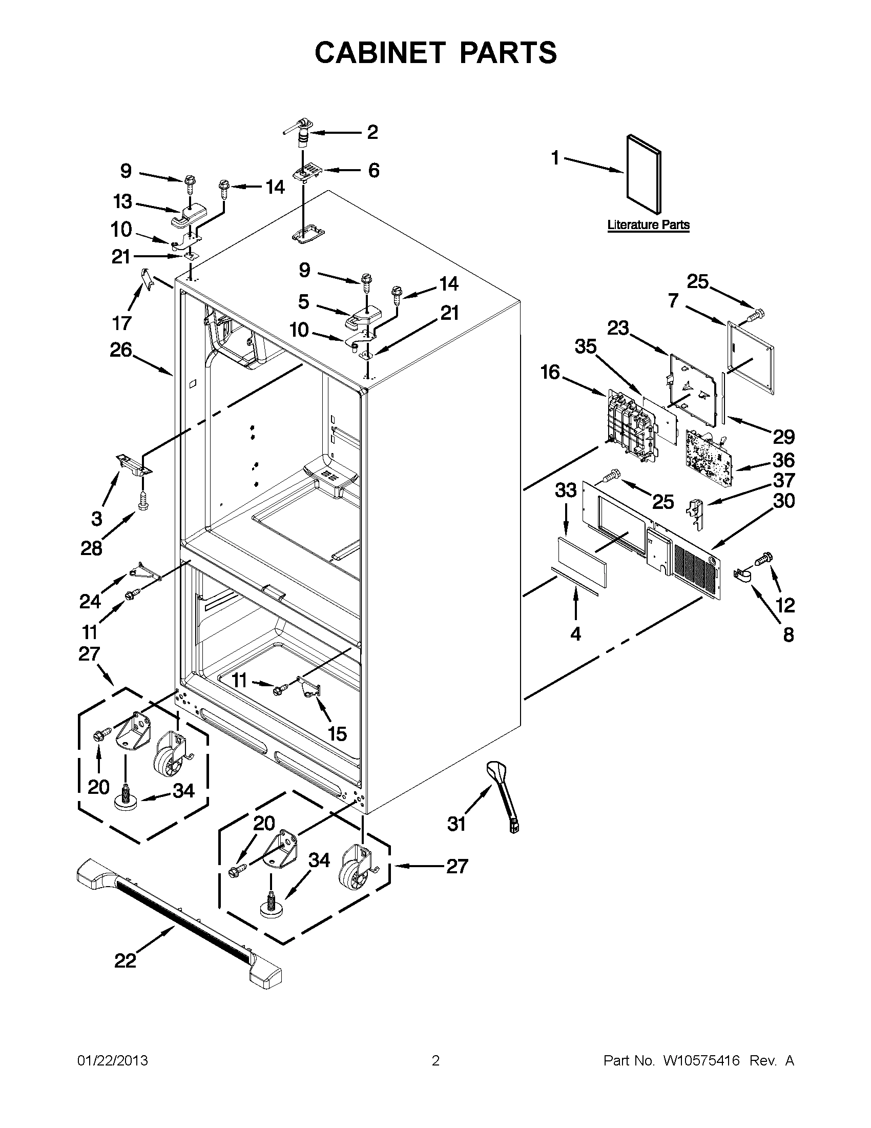01 - CABINET PARTS