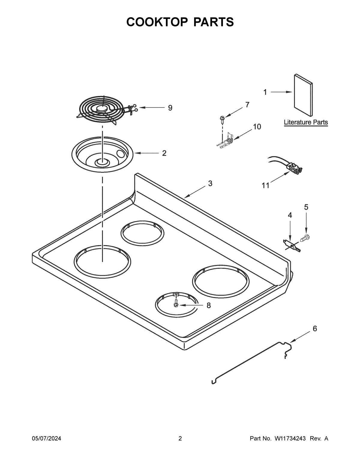 02 - COOKTOP PARTS