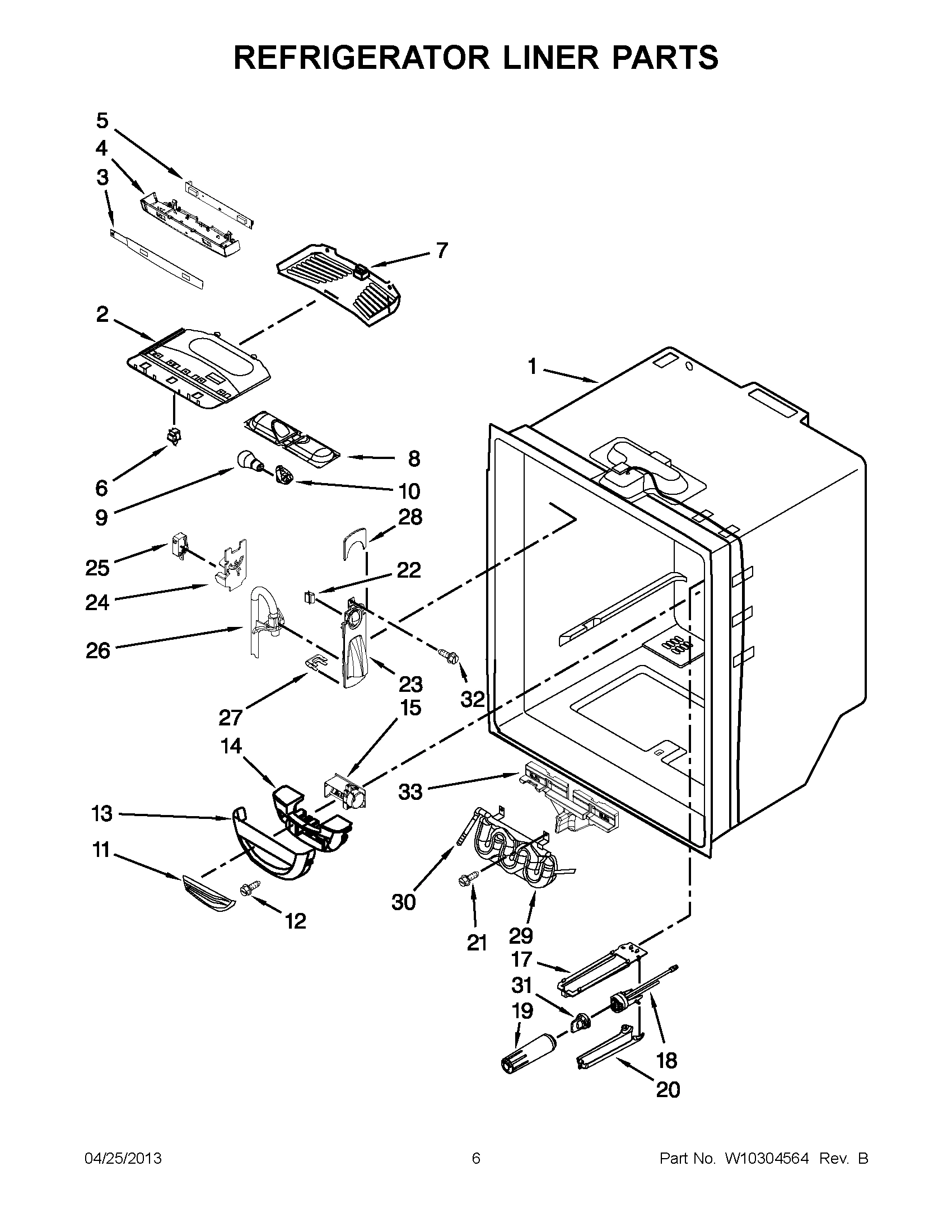 03 - REFRIGERATOR LINER PARTS