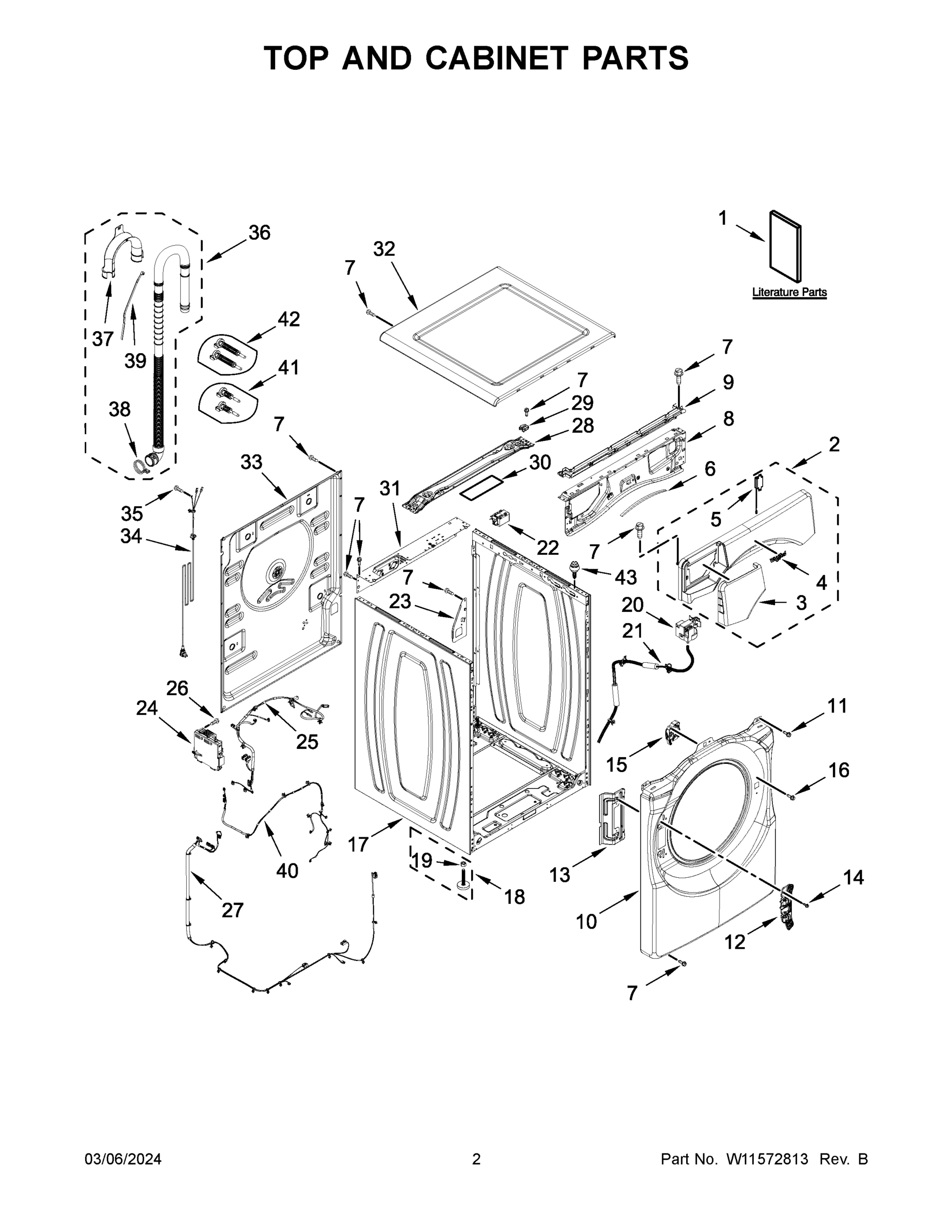 02 - TOP AND CABINET PARTS
