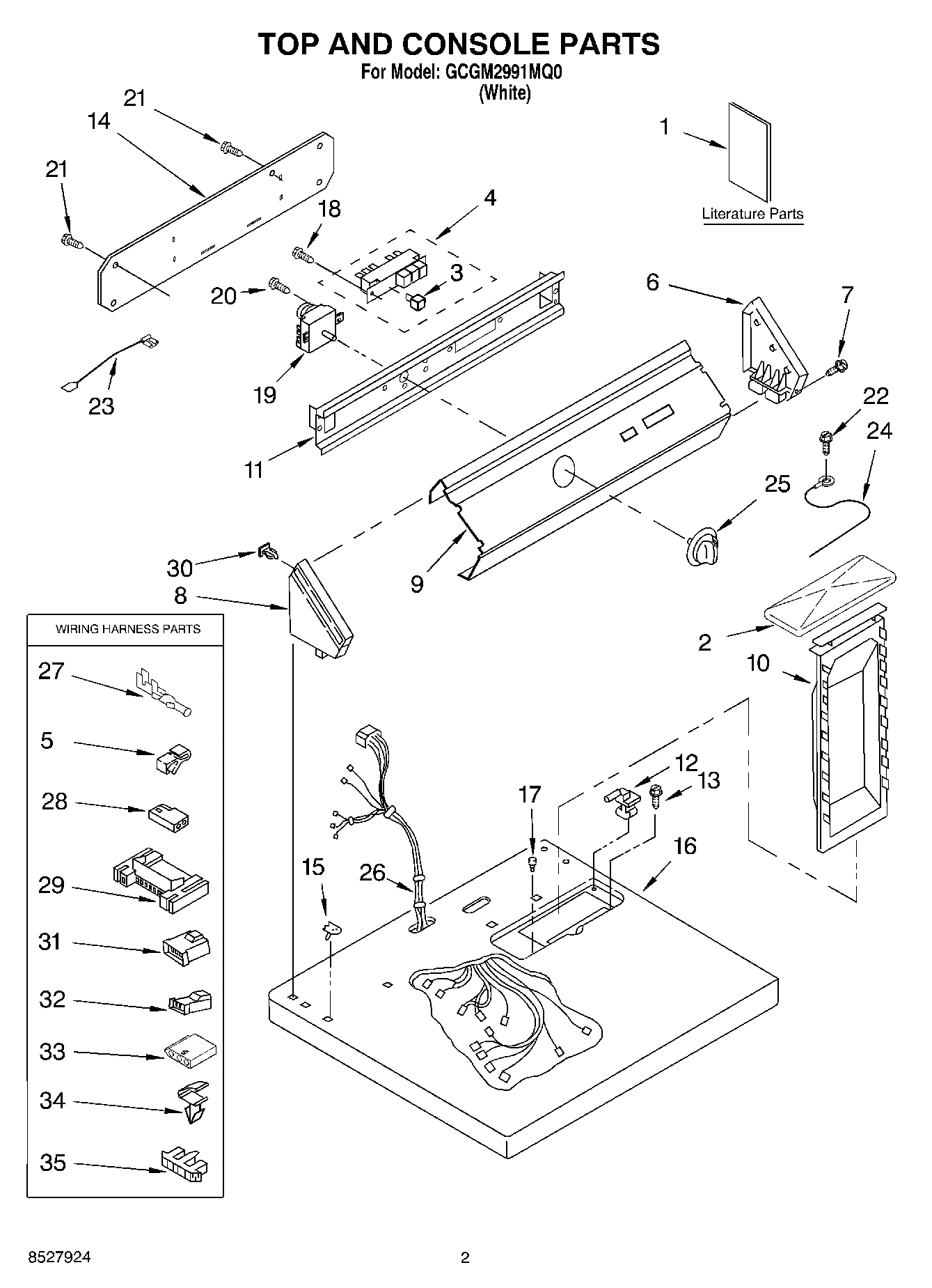 01 - TOP AND CONSOLE PARTS