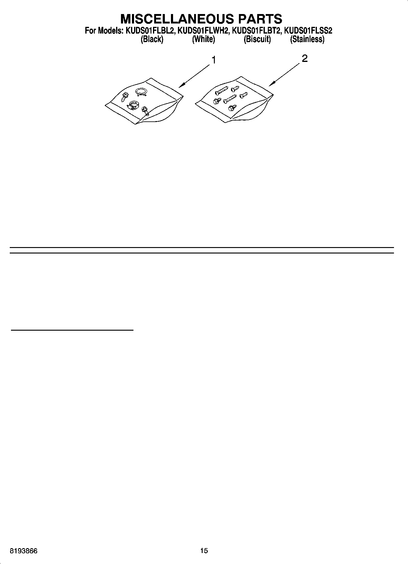 12 - MISCELLANEOUS  PARTS, OPTIONAL PARTS (NOT INCLUDED)