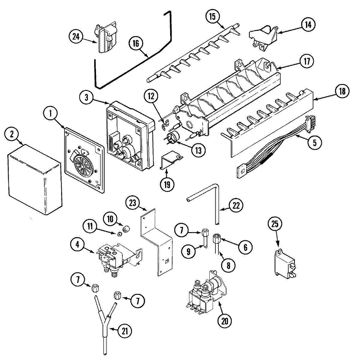 10 - ICE MAKER (JCD2389DTB/W)