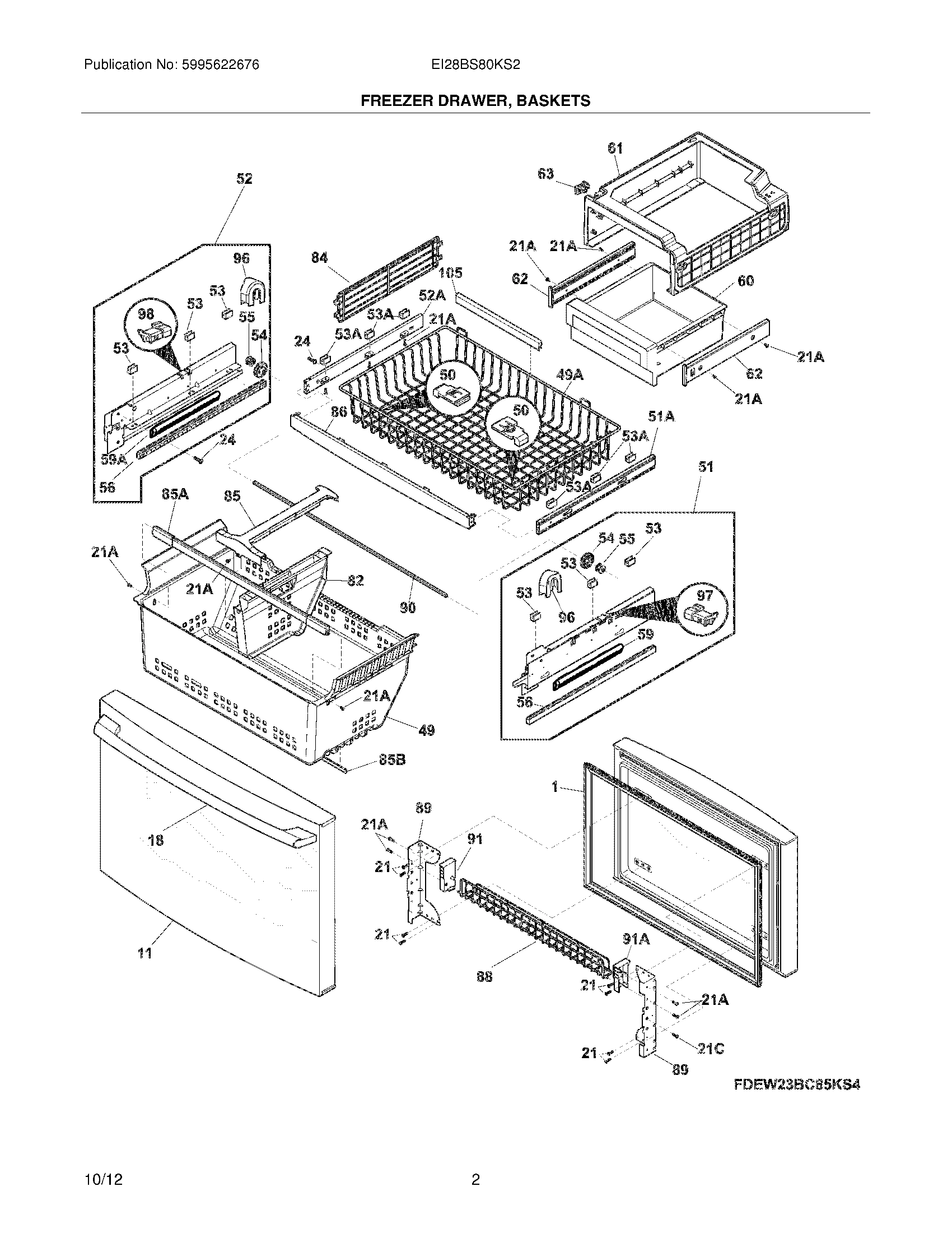 03 - FREEZER DRAWER, BASKETS