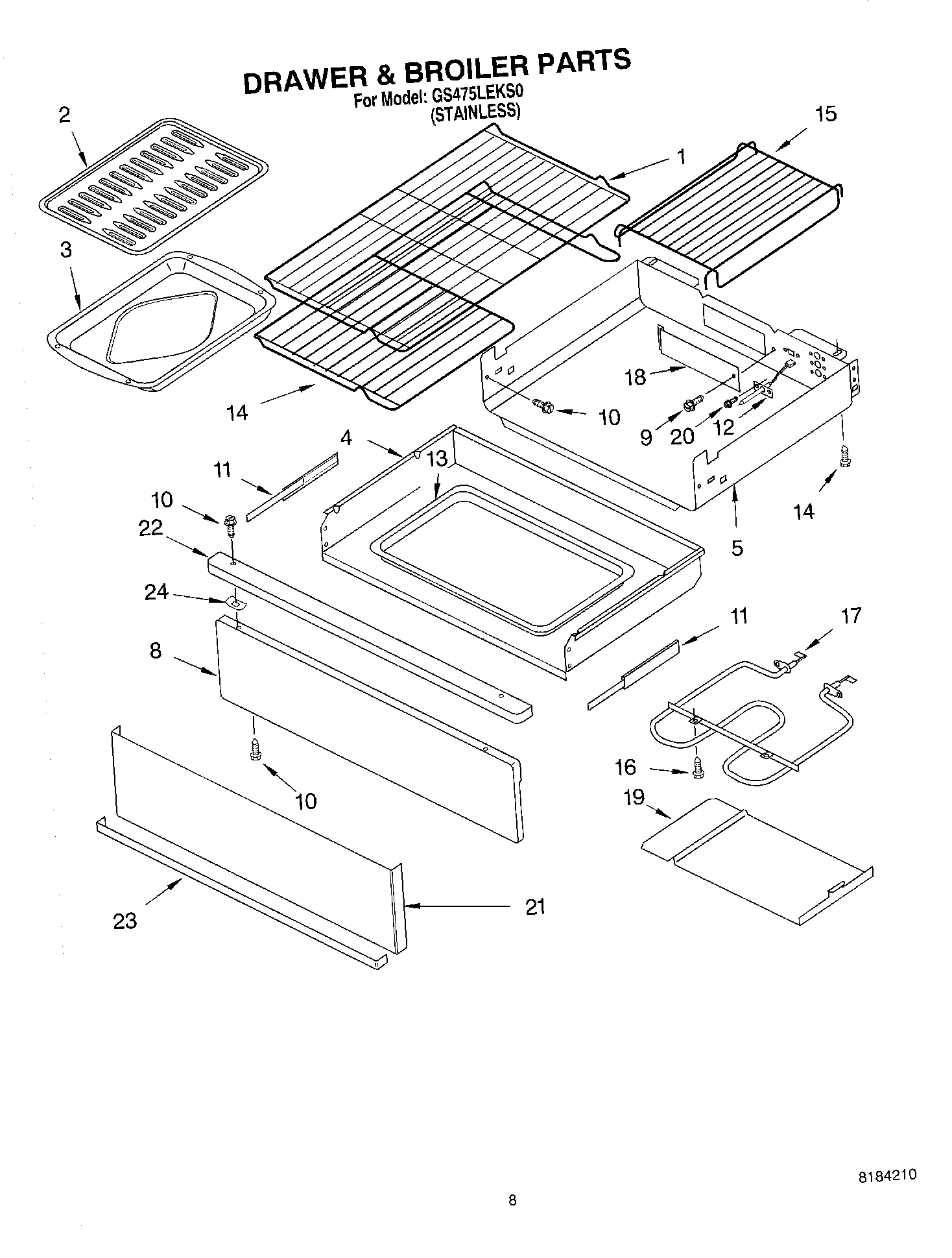 06 - DRAWER AND BROILER, OPTIONAL