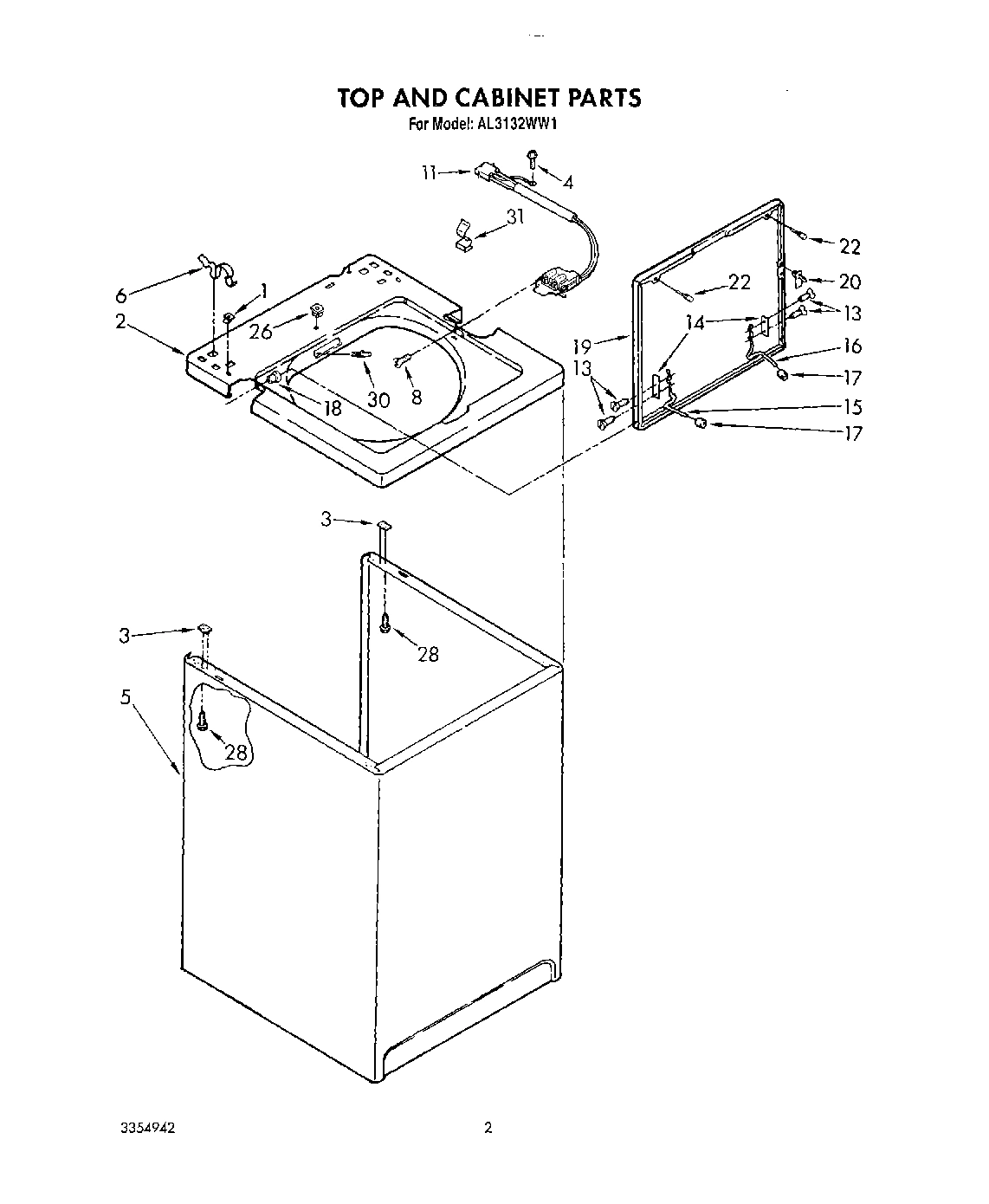 02 - TOP AND CABINET, LIT/OPTIONAL