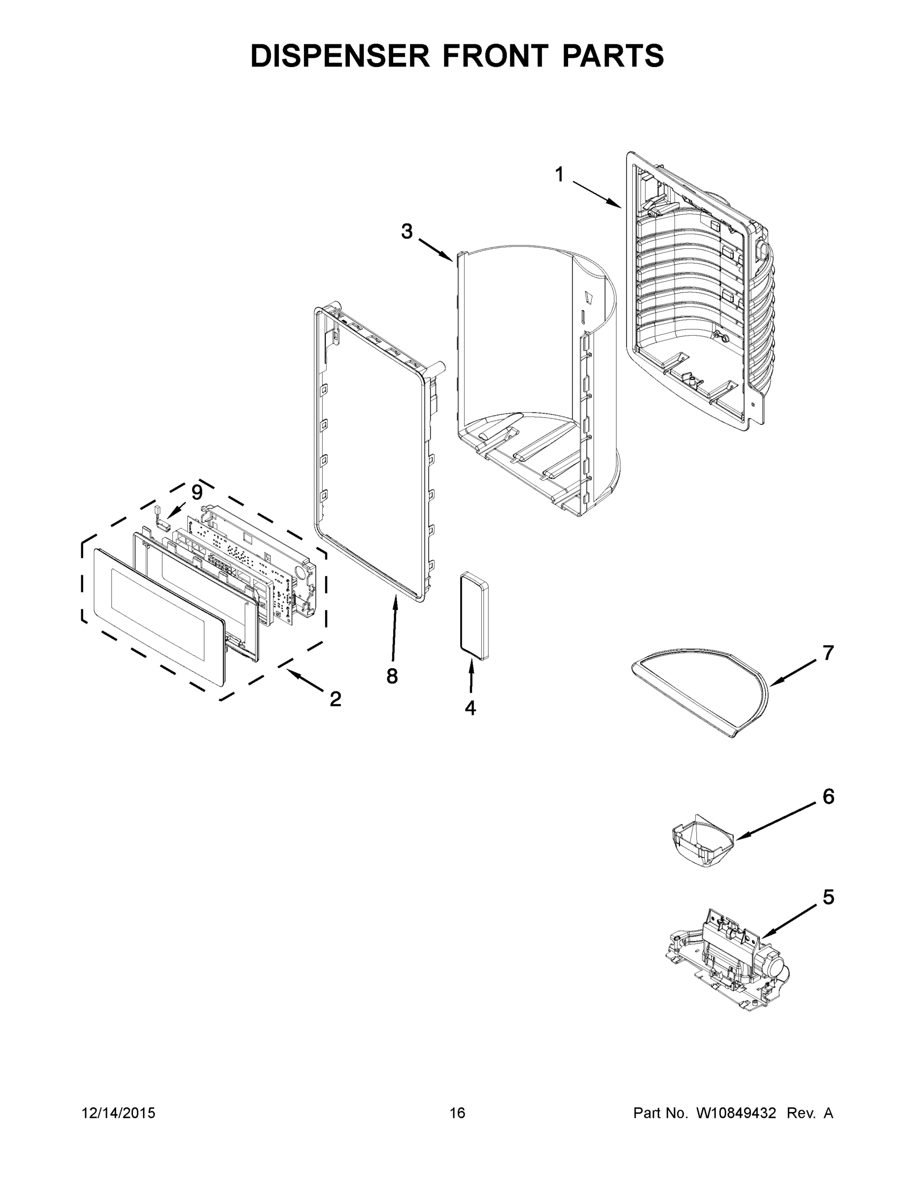09 - DISPENSER FRONT PARTS