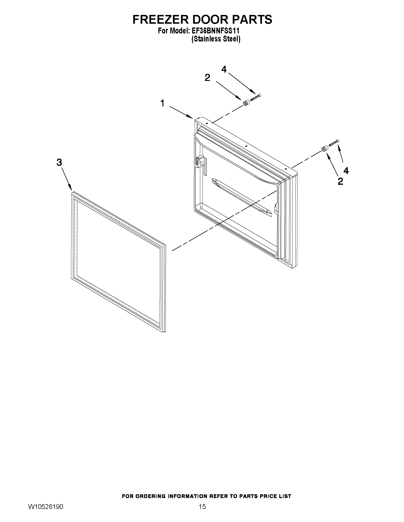 08 - FREEZER DOOR PARTS