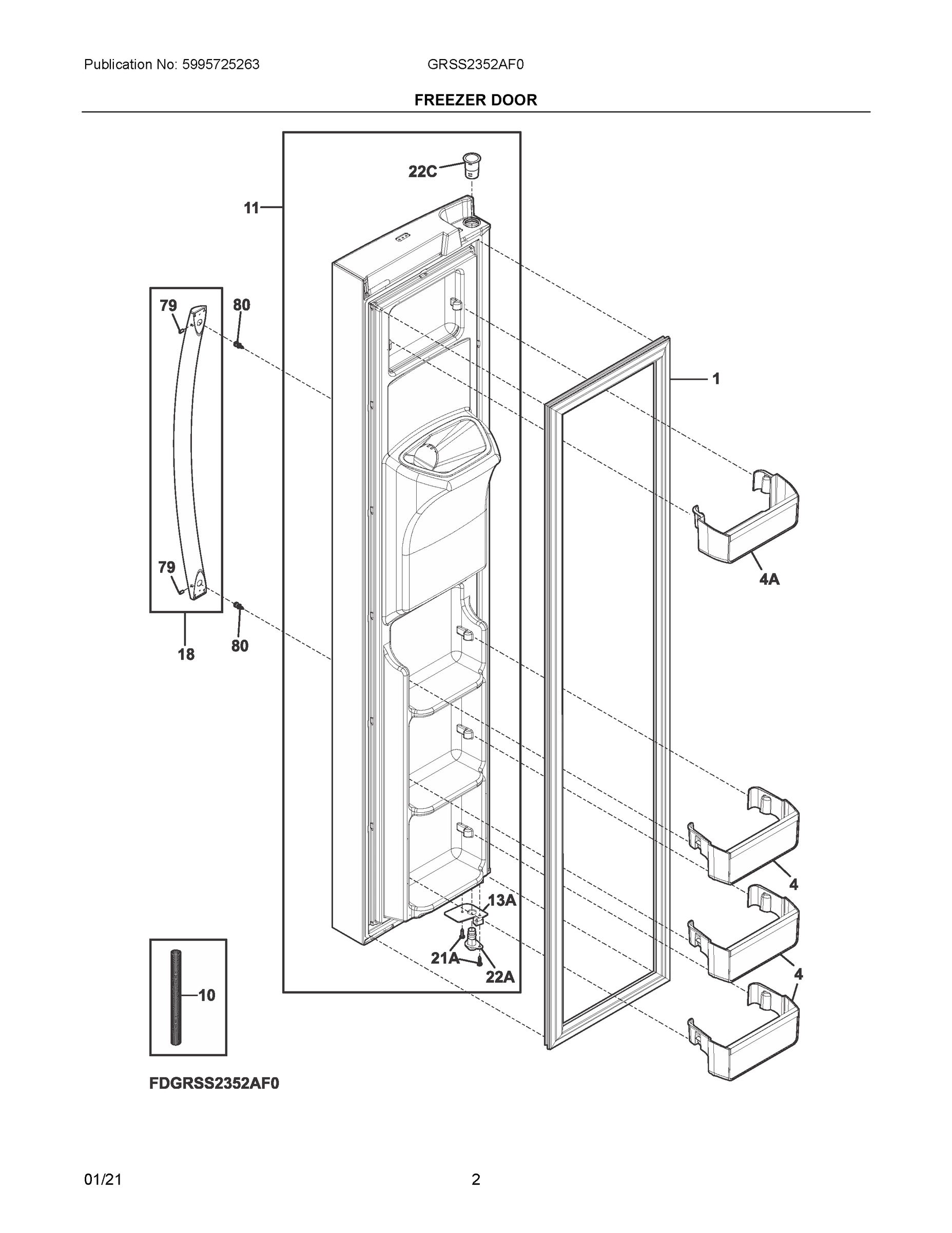 02 - FREEZER DOOR
