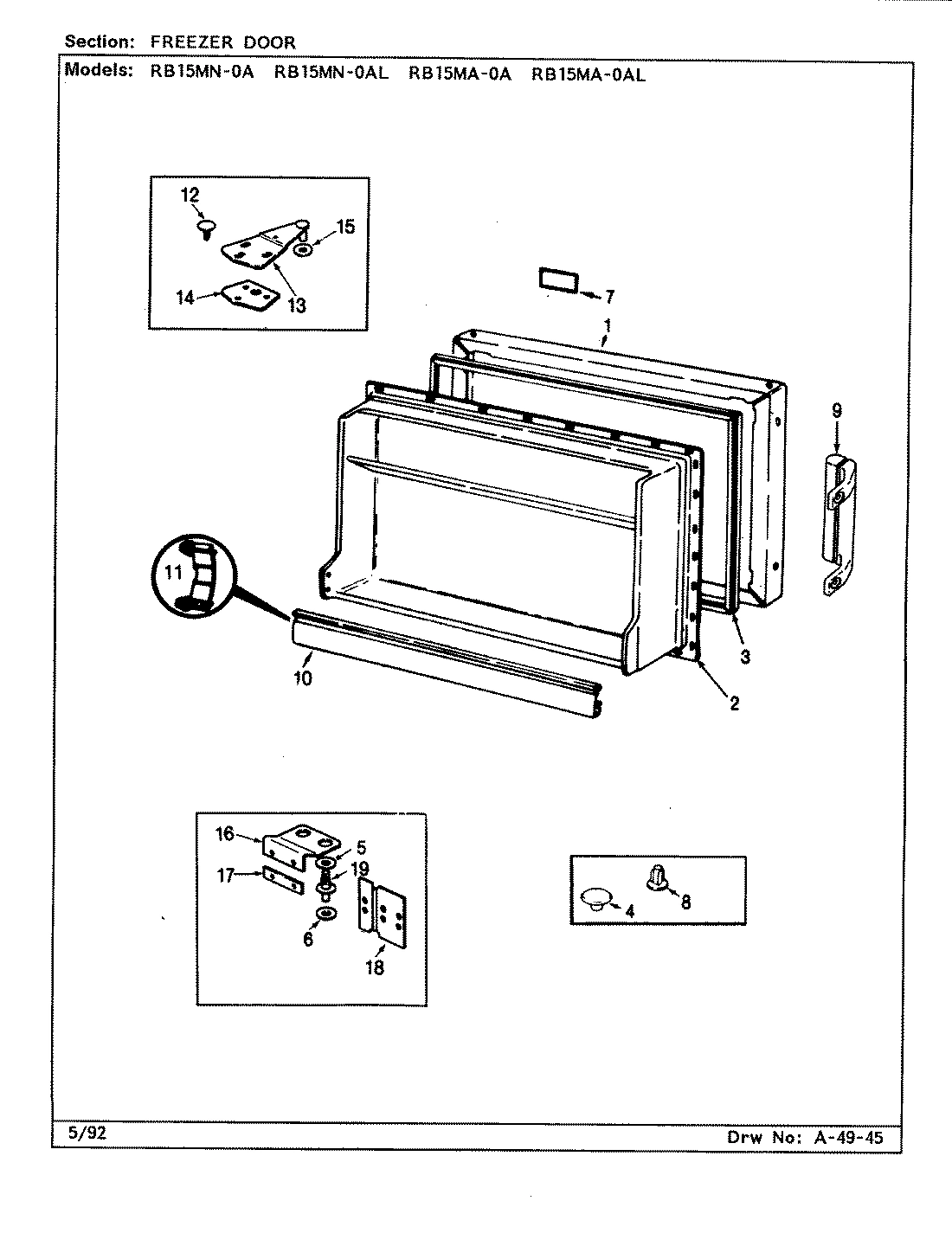 02 - FREEZER DOOR