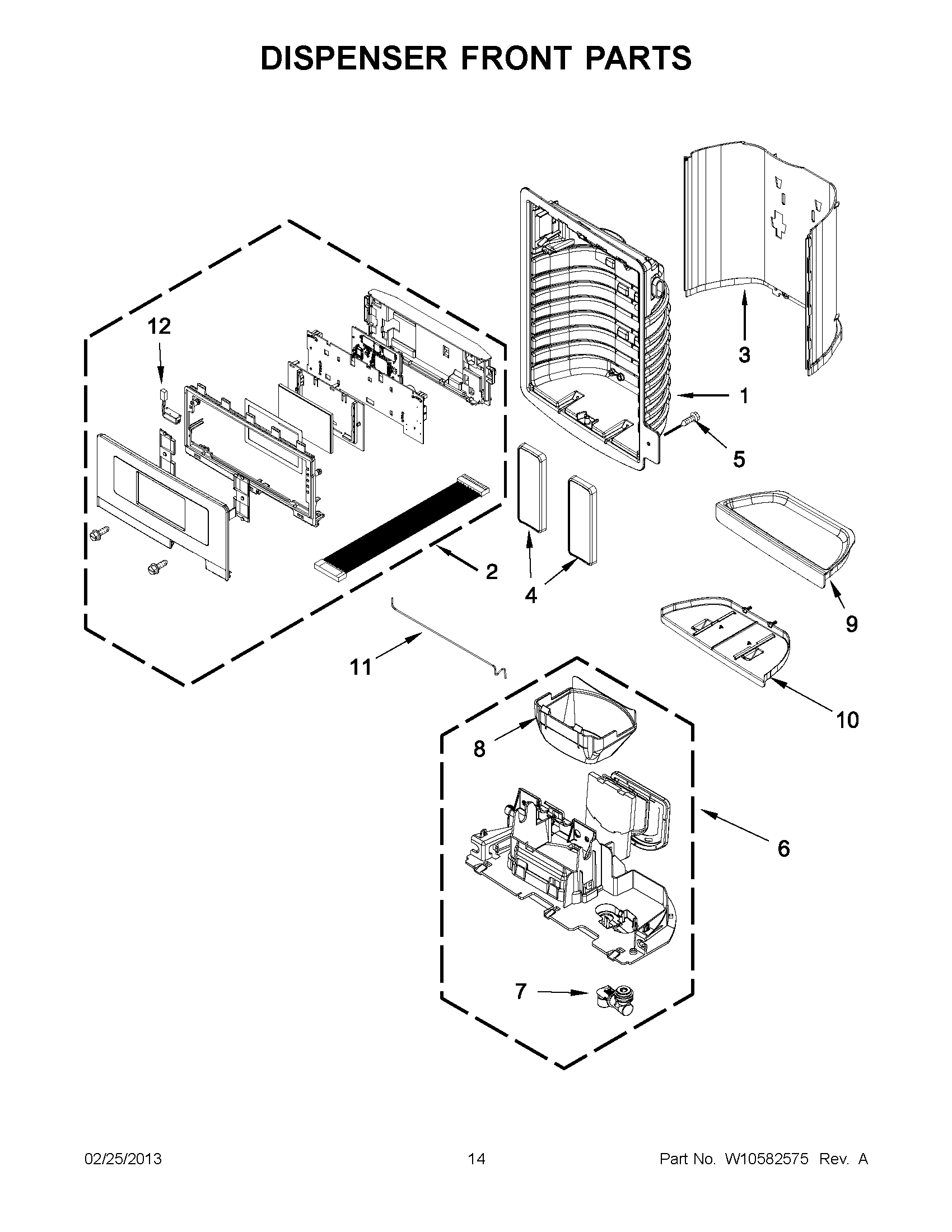 07 - DISPENSER FRONT PARTS