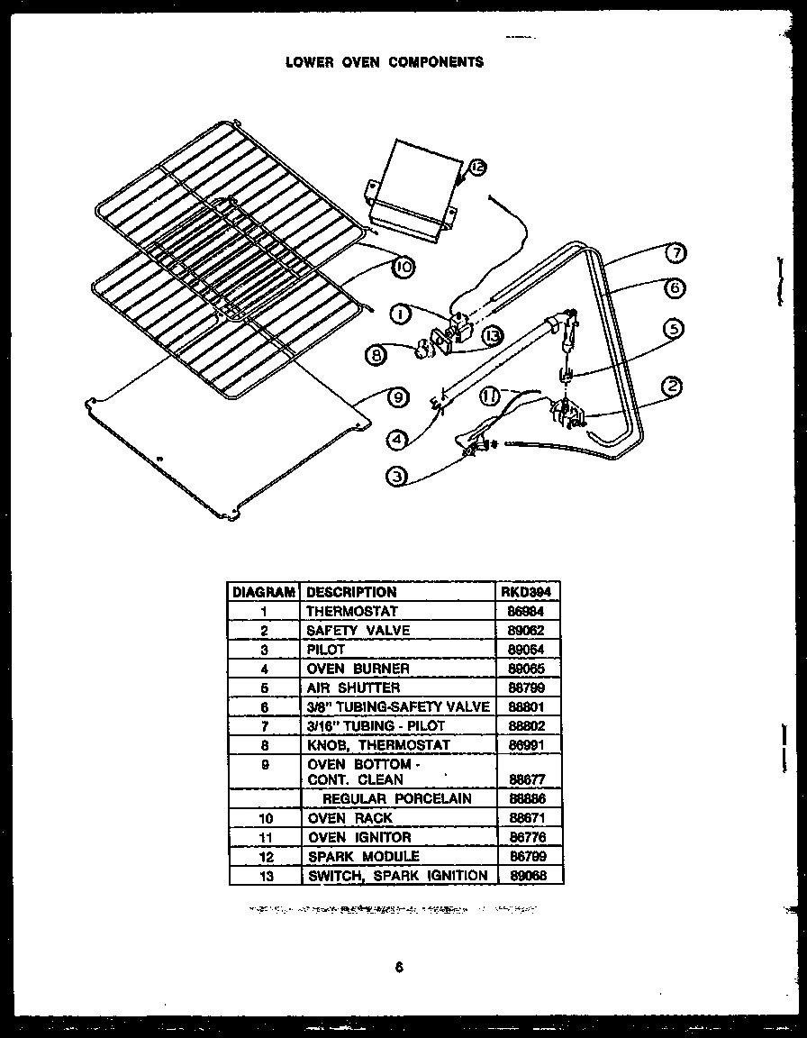 03 - LOWER OVEN COMPONENTS