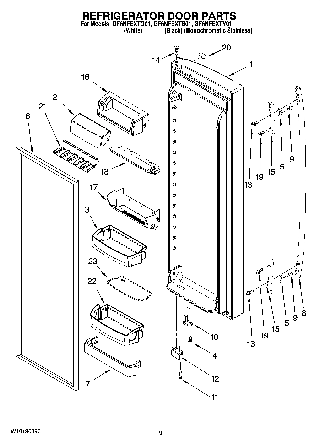 06 - REFRIGERATOR DOOR PARTS