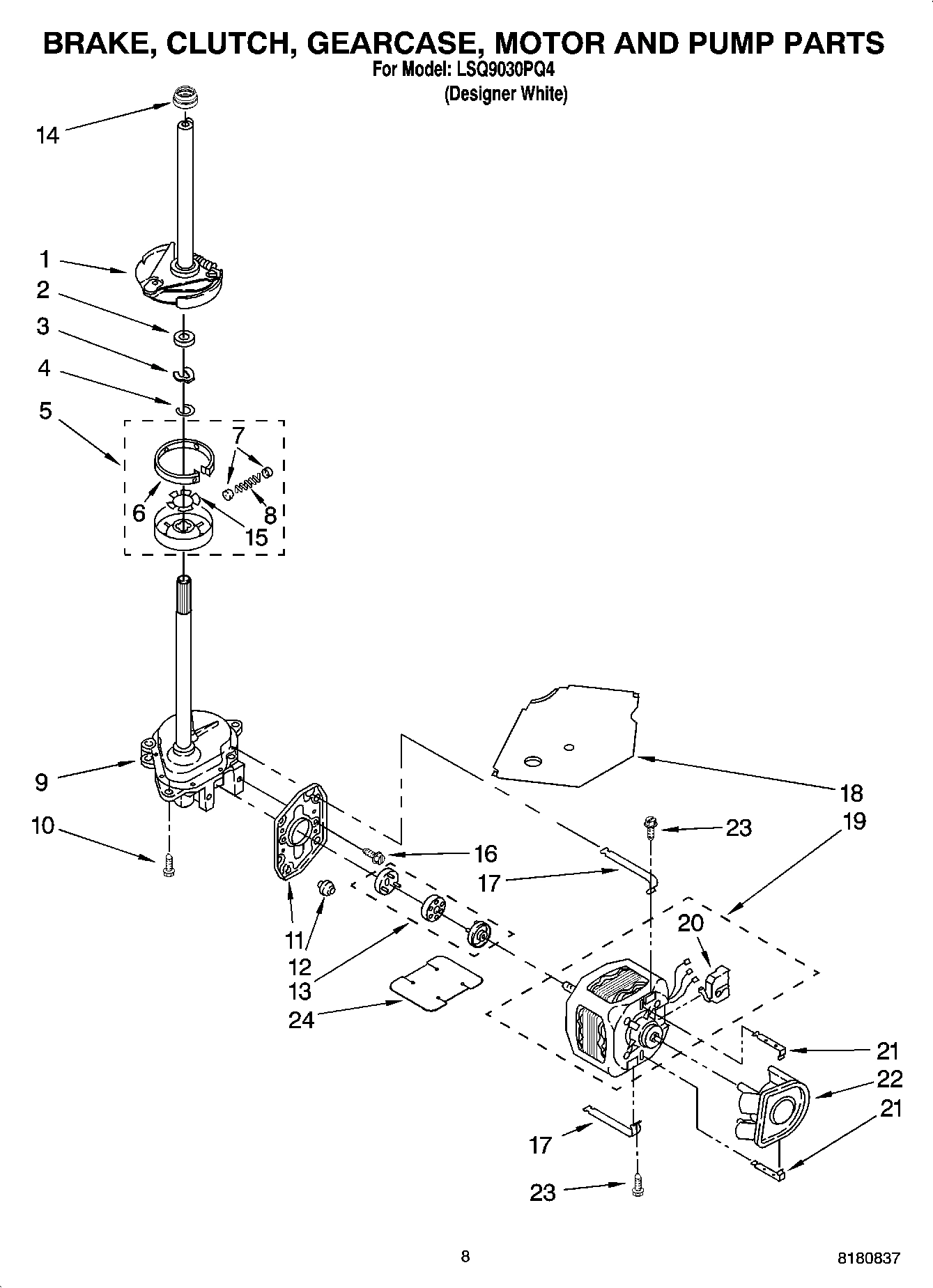 05 - BRAKE, CLUTCH, GEARCASE, MOTOR AND PUMP PARTS